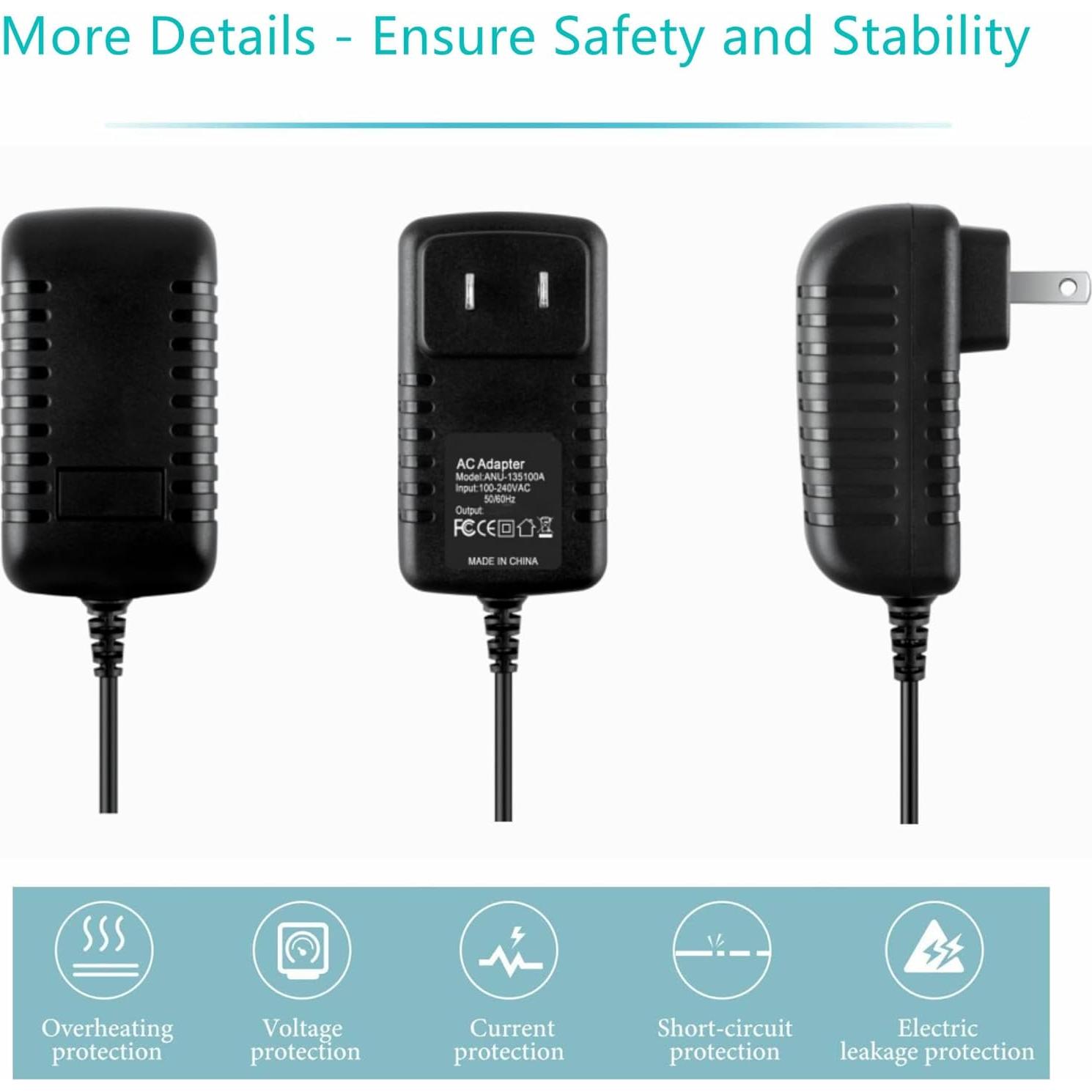 Adaptador de CA 9V 2.2A Dysead para DVD Portátil COBY TFDVD7309