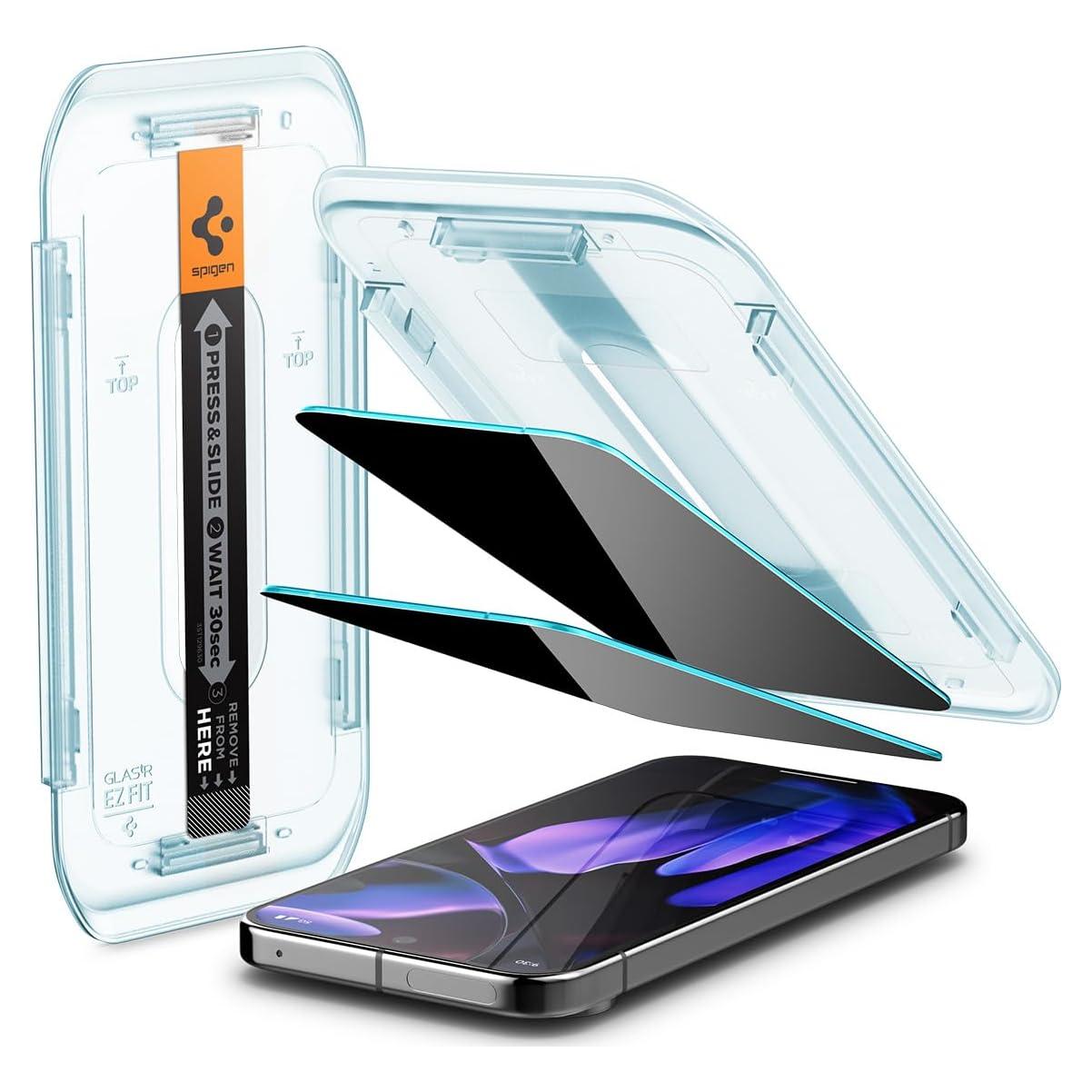 Protector de Pantalla Vidrio Templado Spigen Pixel 9/9 Pro - 2 Pzas