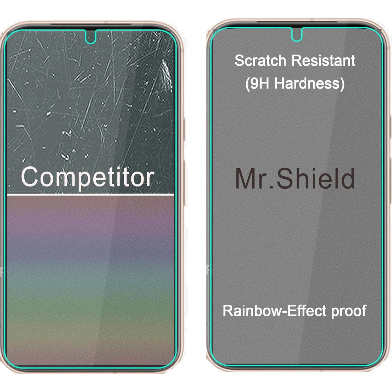 Protector de Pantalla Mr.Shield para Google Pixel 8a - Vidrio Templado 9H - Paquete de 3