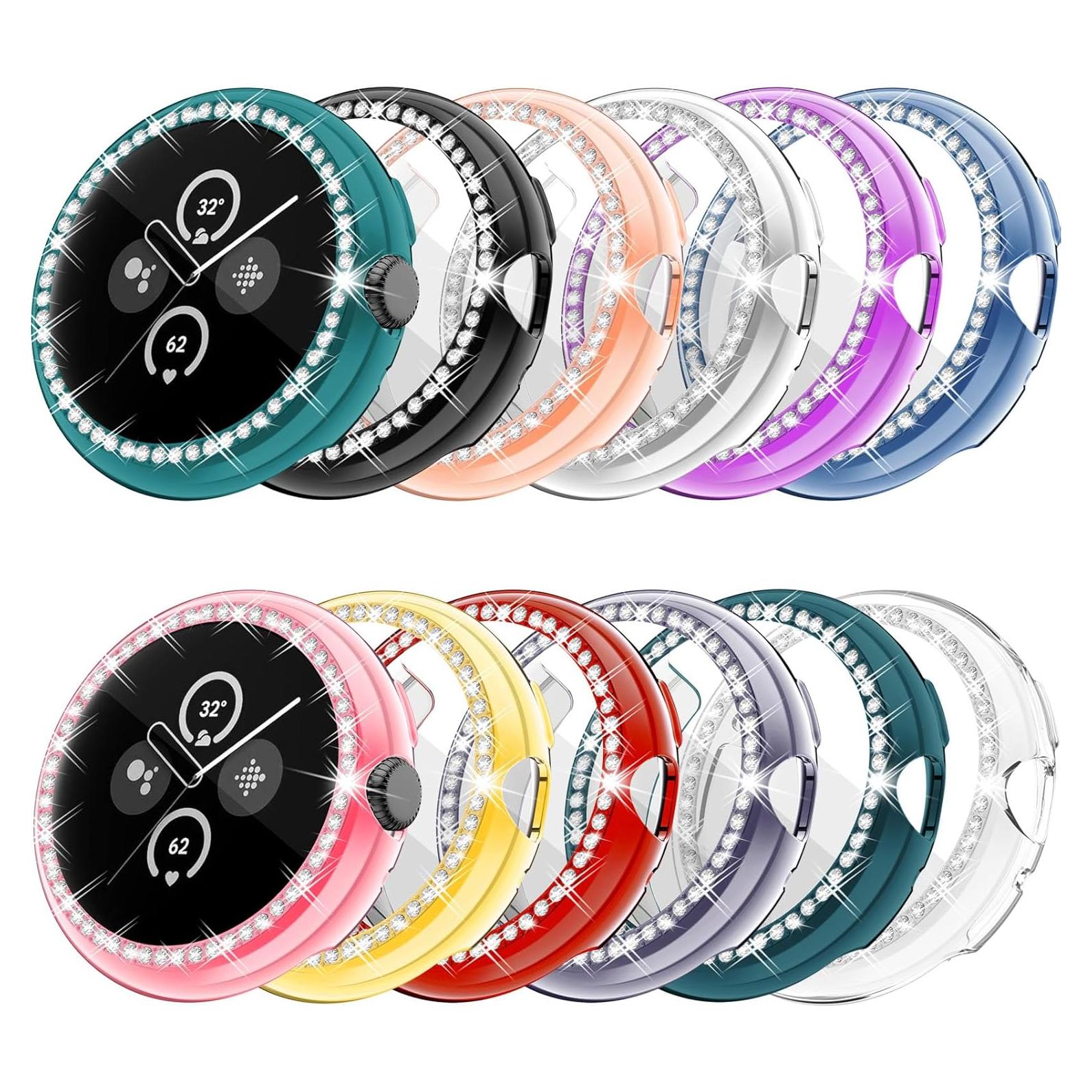 Fundas TPU RICHONE para Google Pixel Watch 41mm 12 Pack