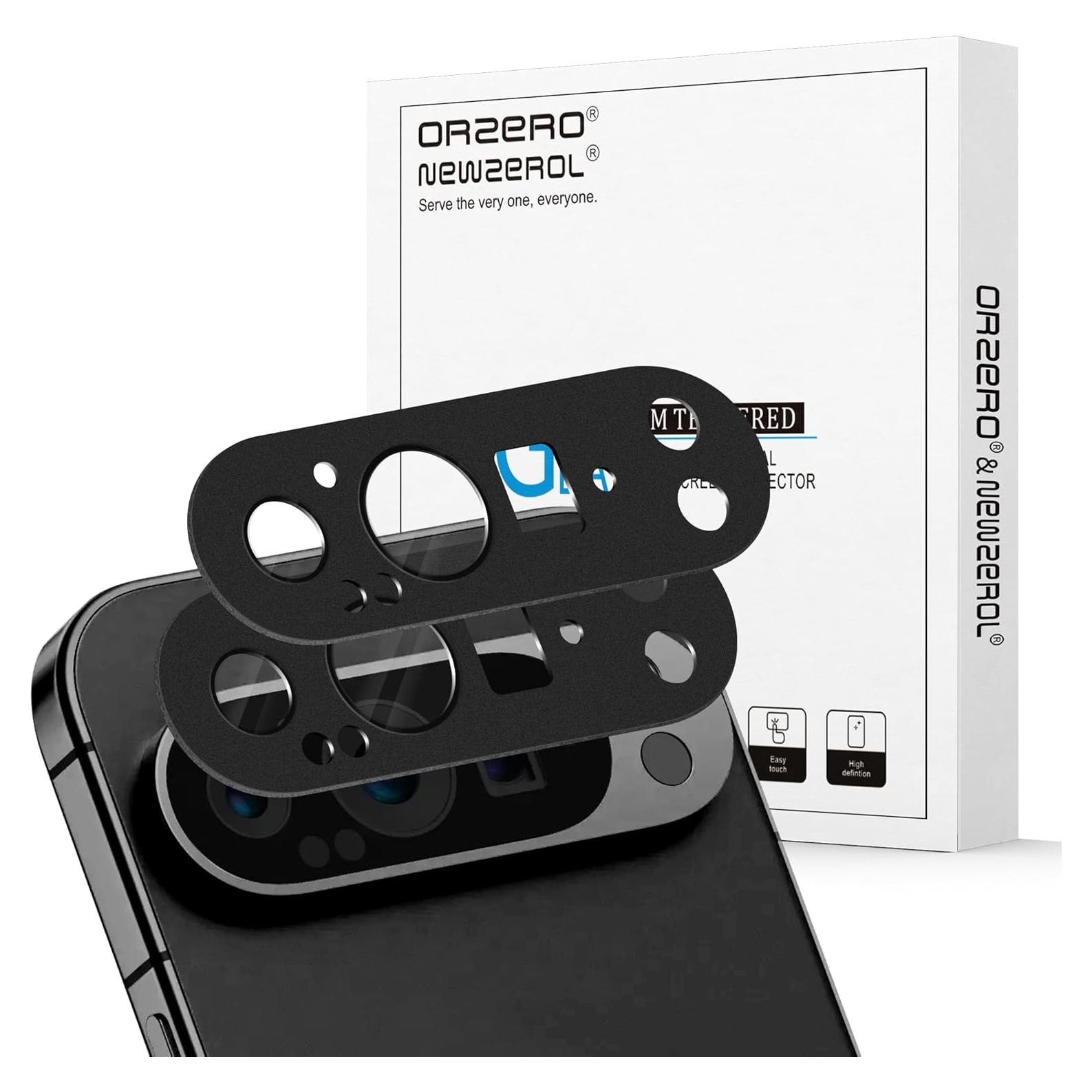 Protector de Lente de Cámara Orzero para Google Pixel 9 Pro - Metal y Vidrio