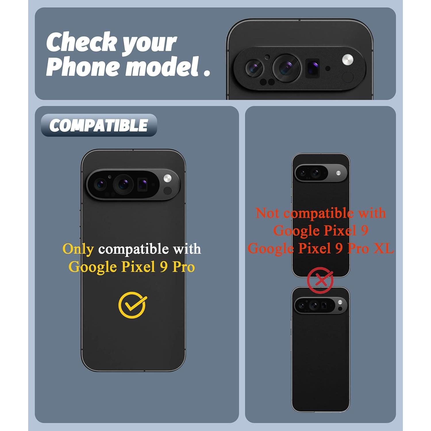 Protector de Lente de Cámara Orzero para Google Pixel 9 Pro - Metal y Vidrio