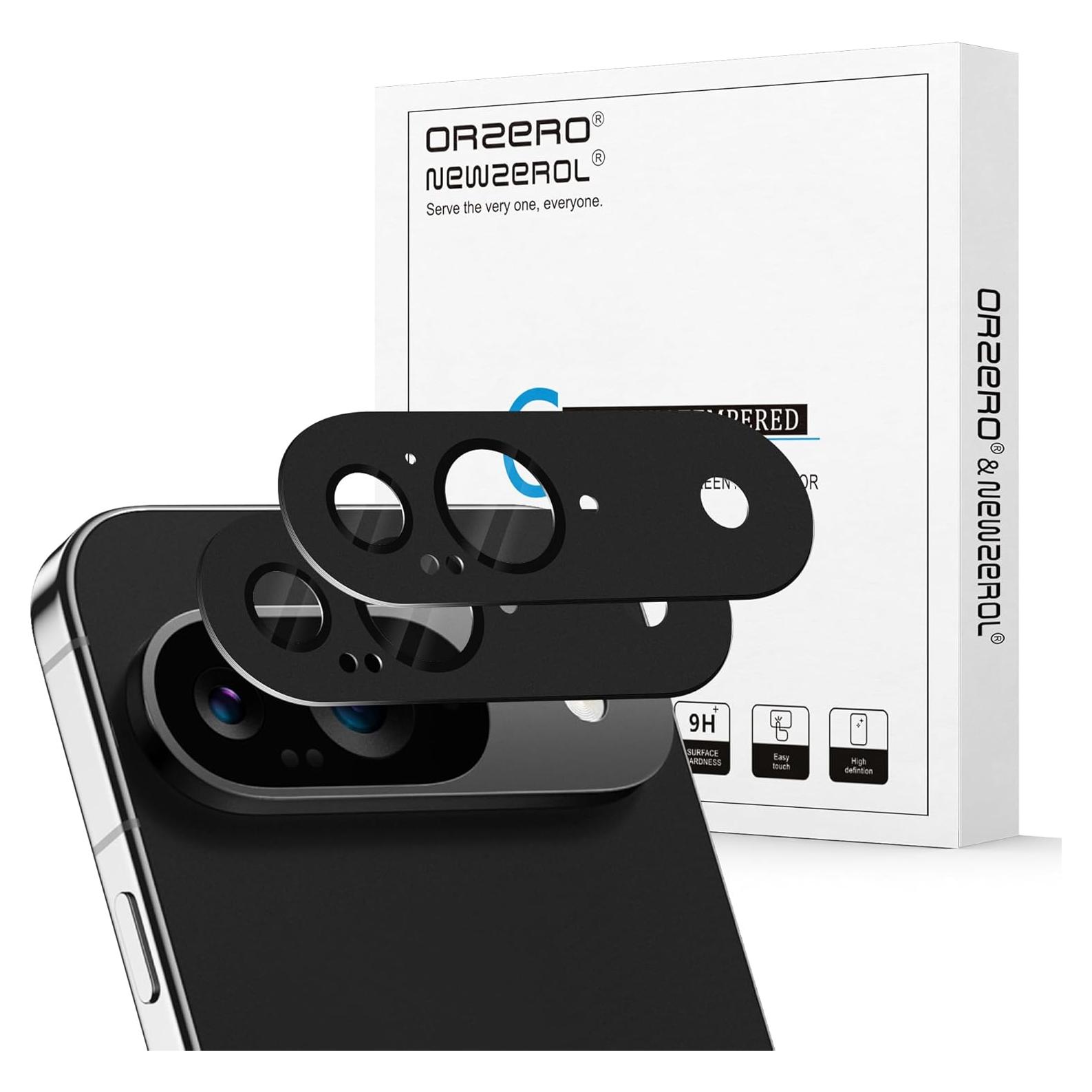 Protector de Lente de Cámara Orzero para Google Pixel 9 - Metal y Vidrio