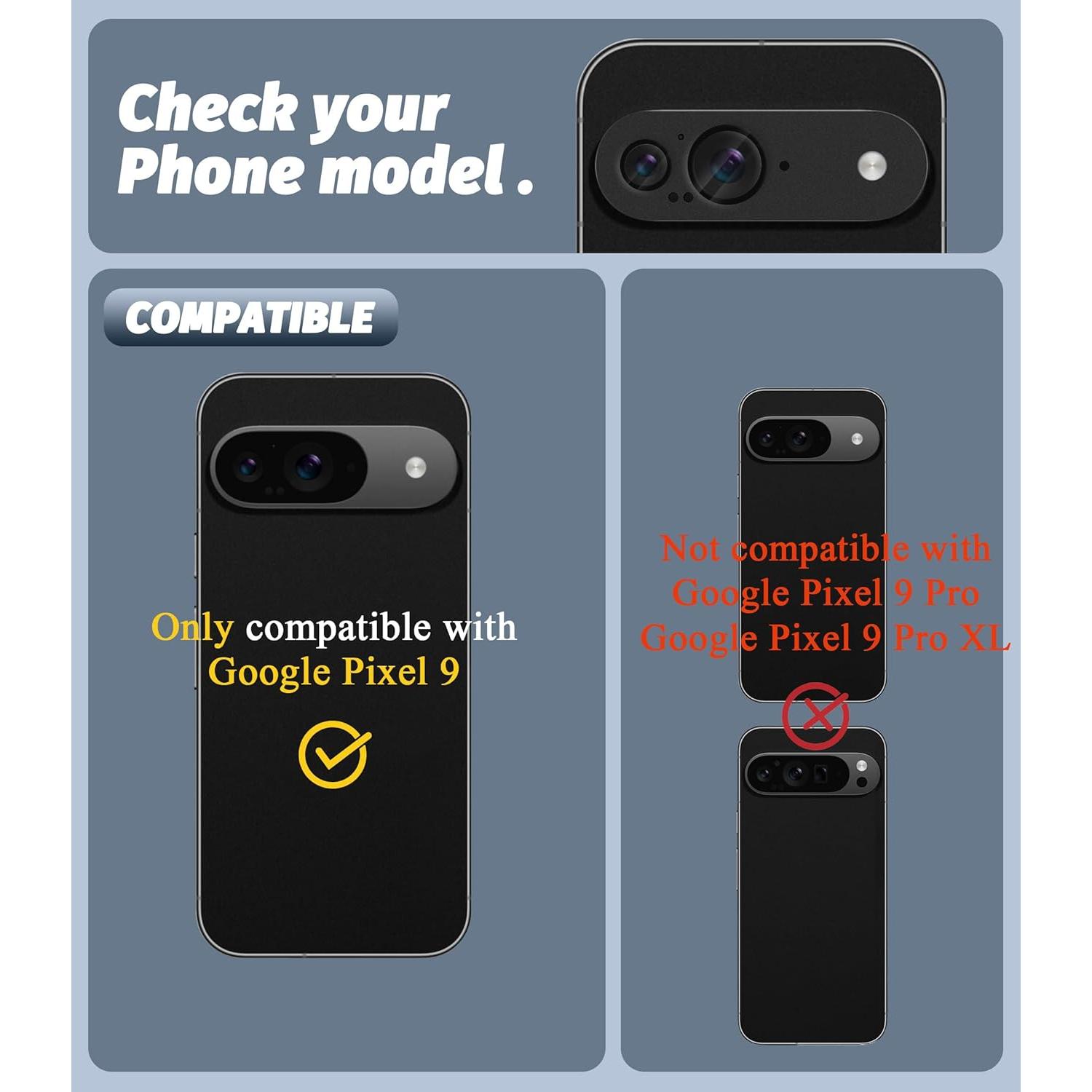 Protector de Lente de Cámara Orzero para Google Pixel 9 - Metal y Vidrio