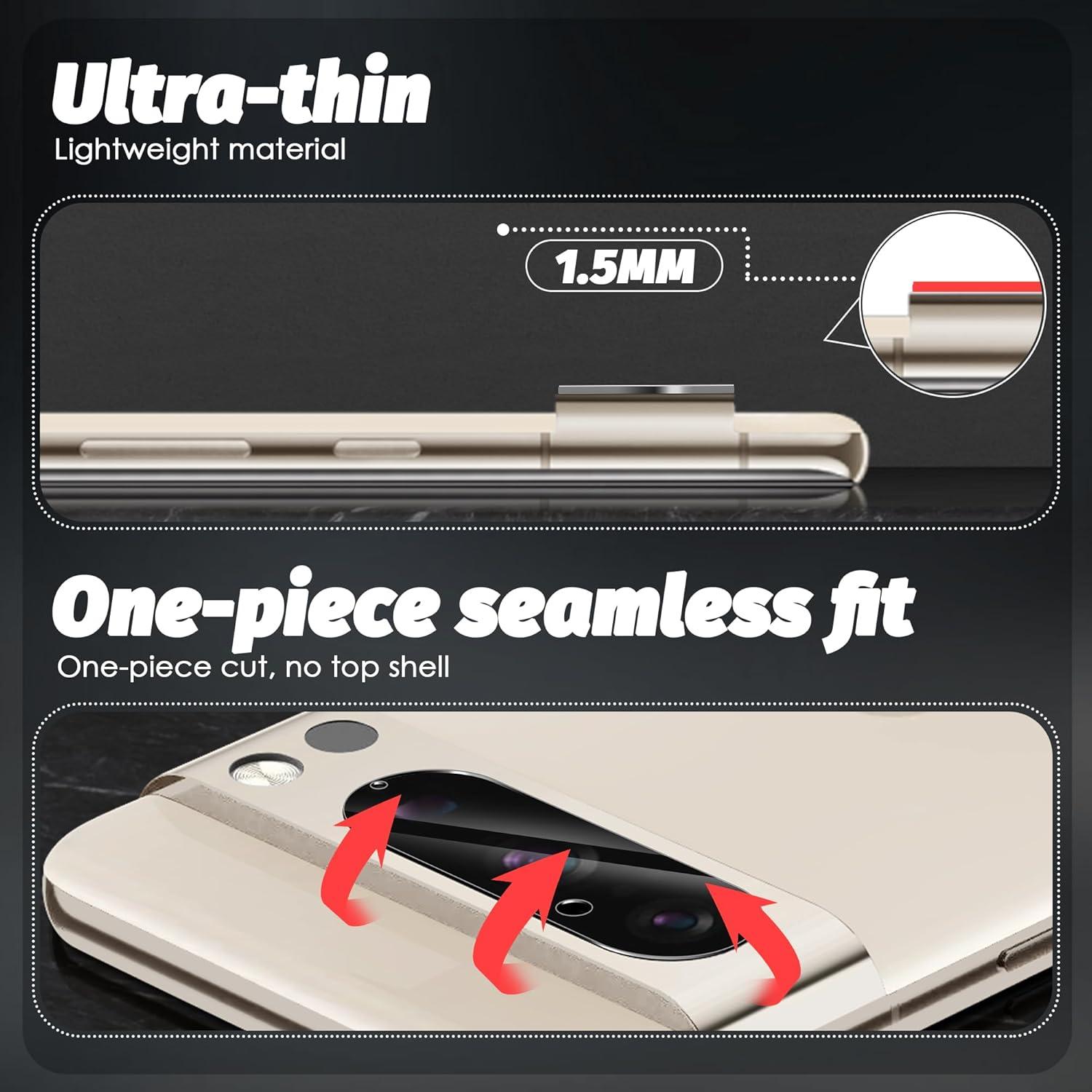 Protector de Lente de Cámara Orzero para Google Pixel 8 Pro 6.7"