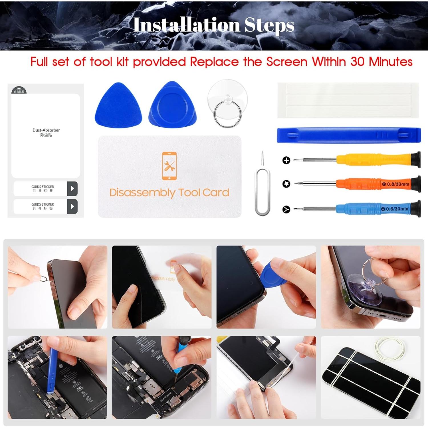 Reemplazo Pantalla LCD Google Pixel 6A SRJTEK 15.5cm con Marco