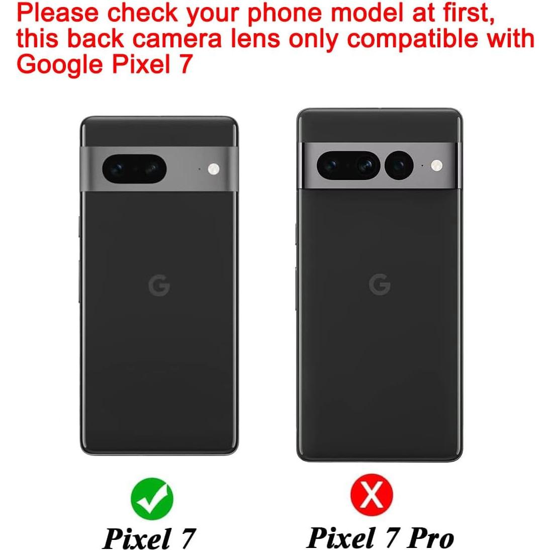 Juego de Reemplazo Lente de Cámara Google Pixel 7 - 2 Piezas