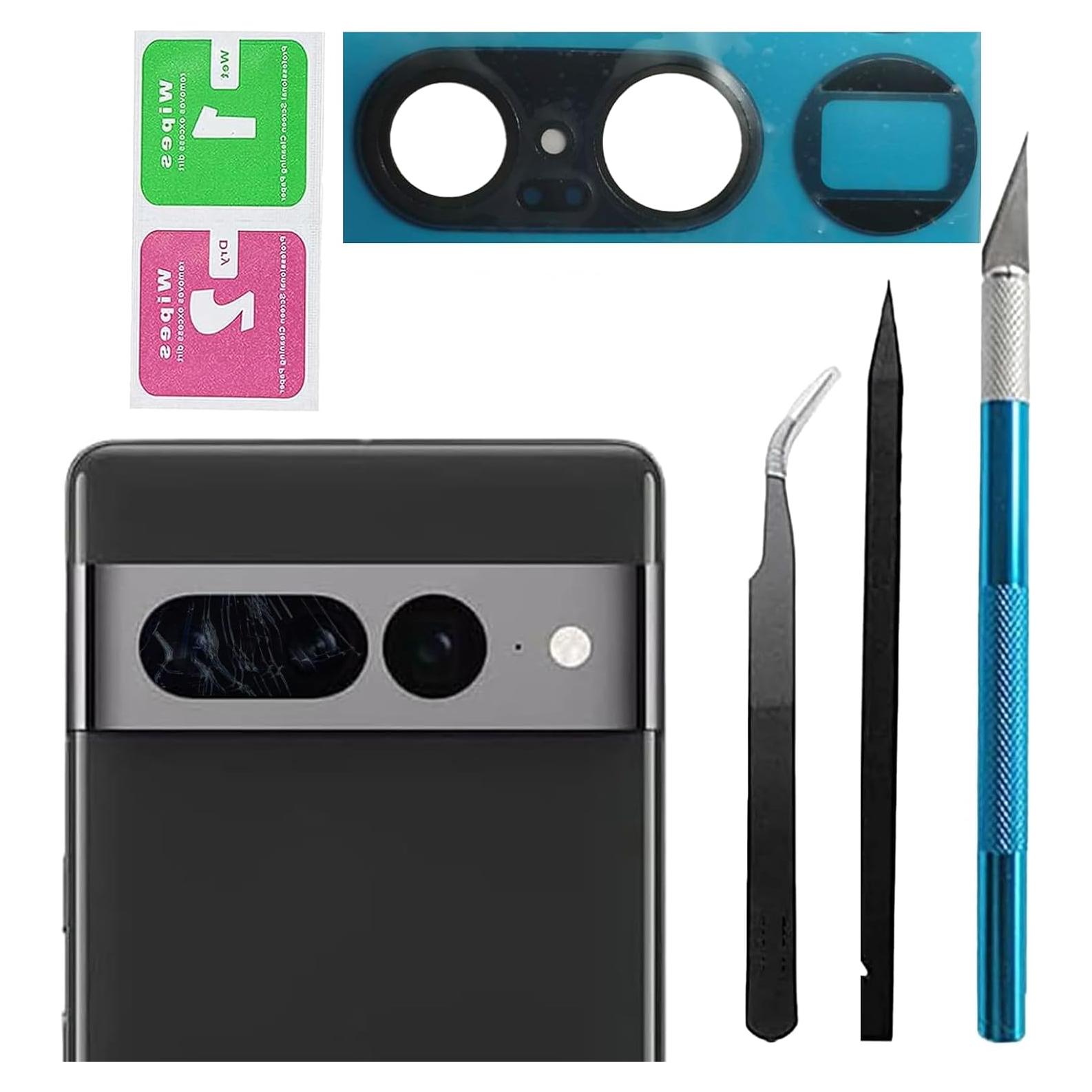 Cristal de Lente de Cámara Trasera Google Pixel 7 Pro con Adhesivo