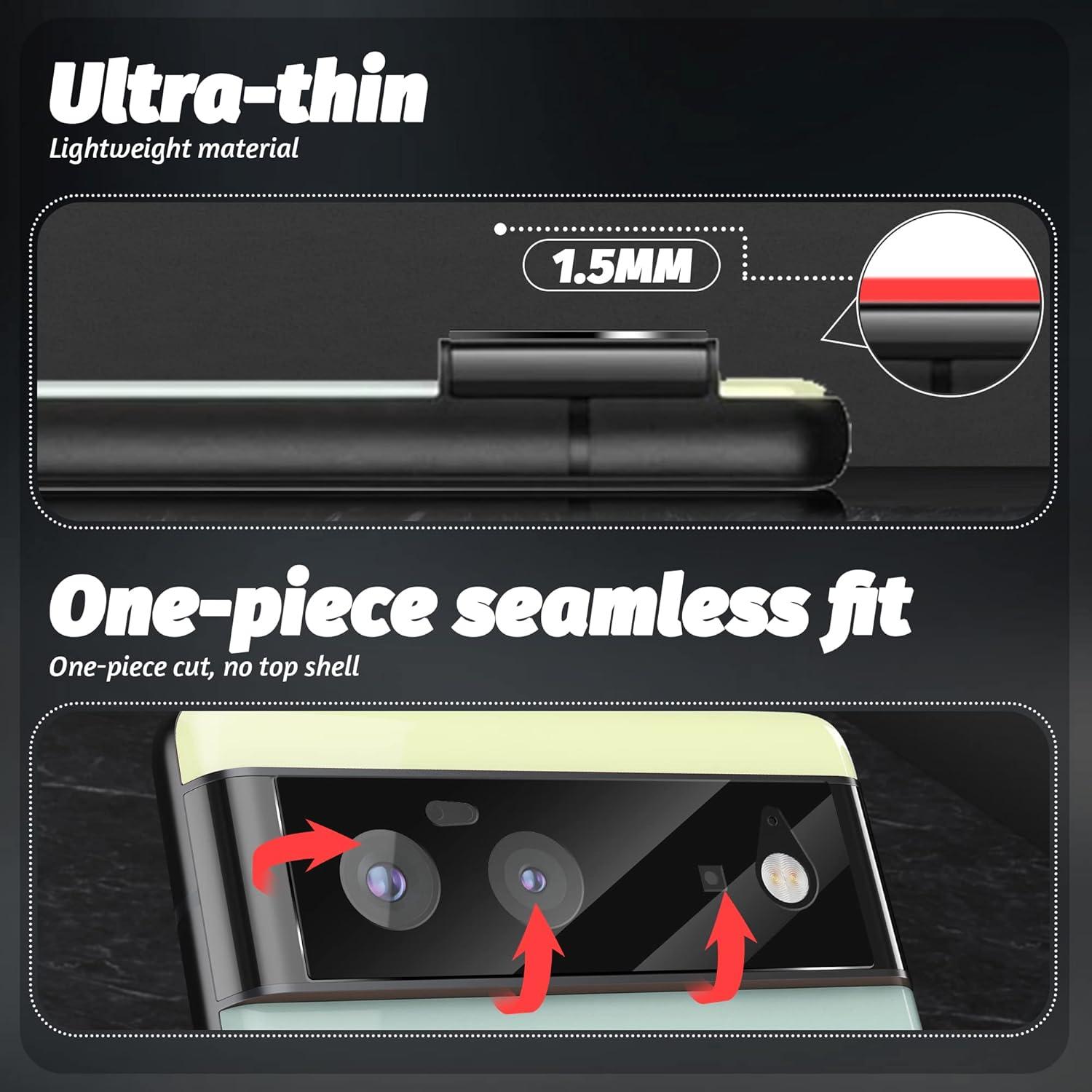 Protector de Lente de Cámara Orzero para Google Pixel 6 - Vidrio Templado HD