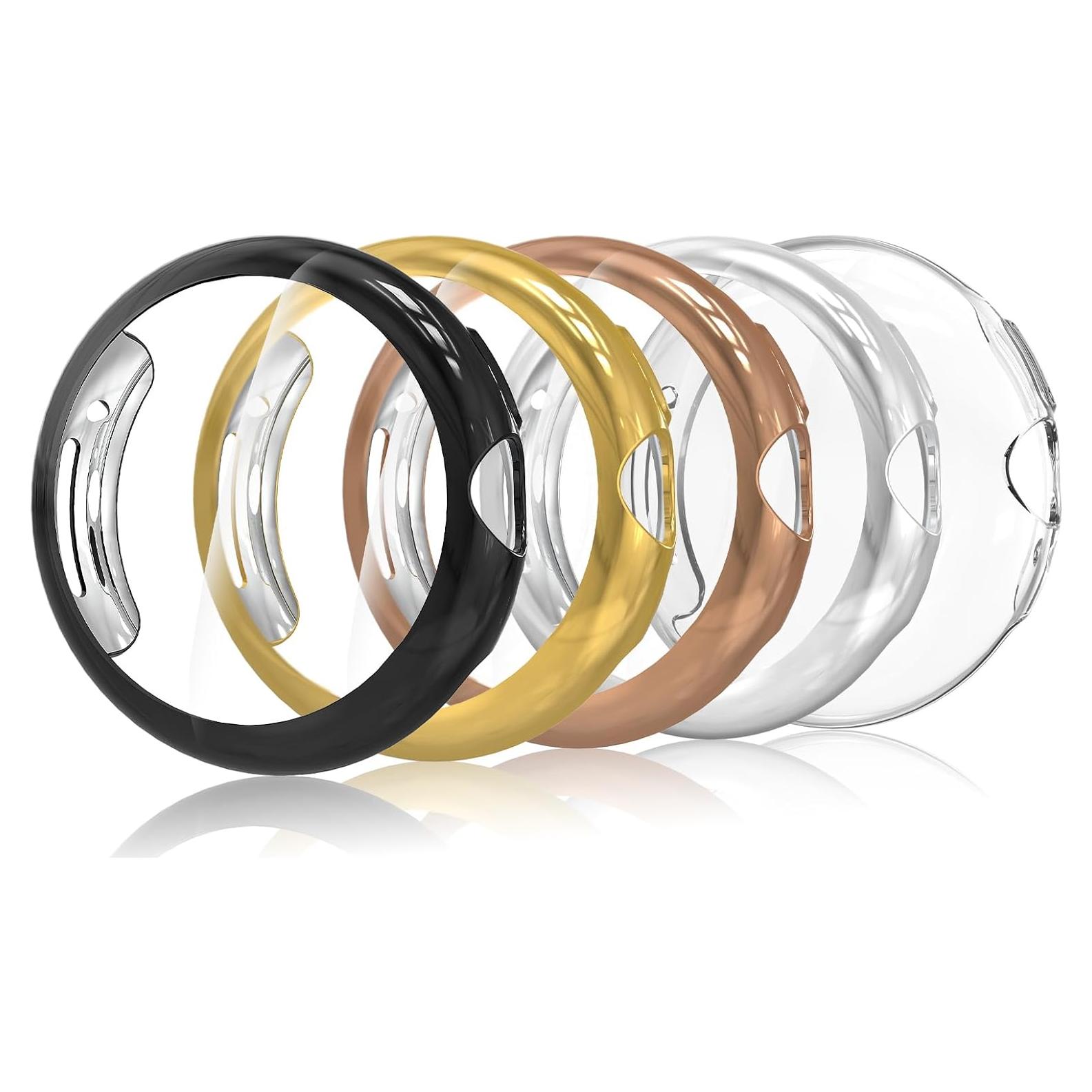 Funda Bumper Suave Simpeak 5-Pack para Google Pixel Watch 2/1 41mm