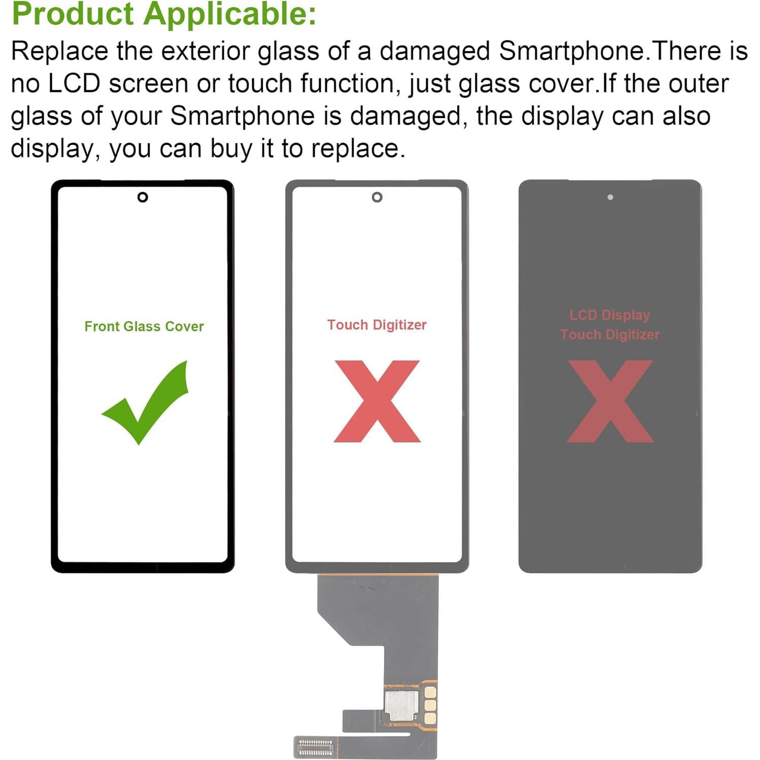 Reemplazo Lente Vidrio Frontal Google Pixel 7a - SwarKing