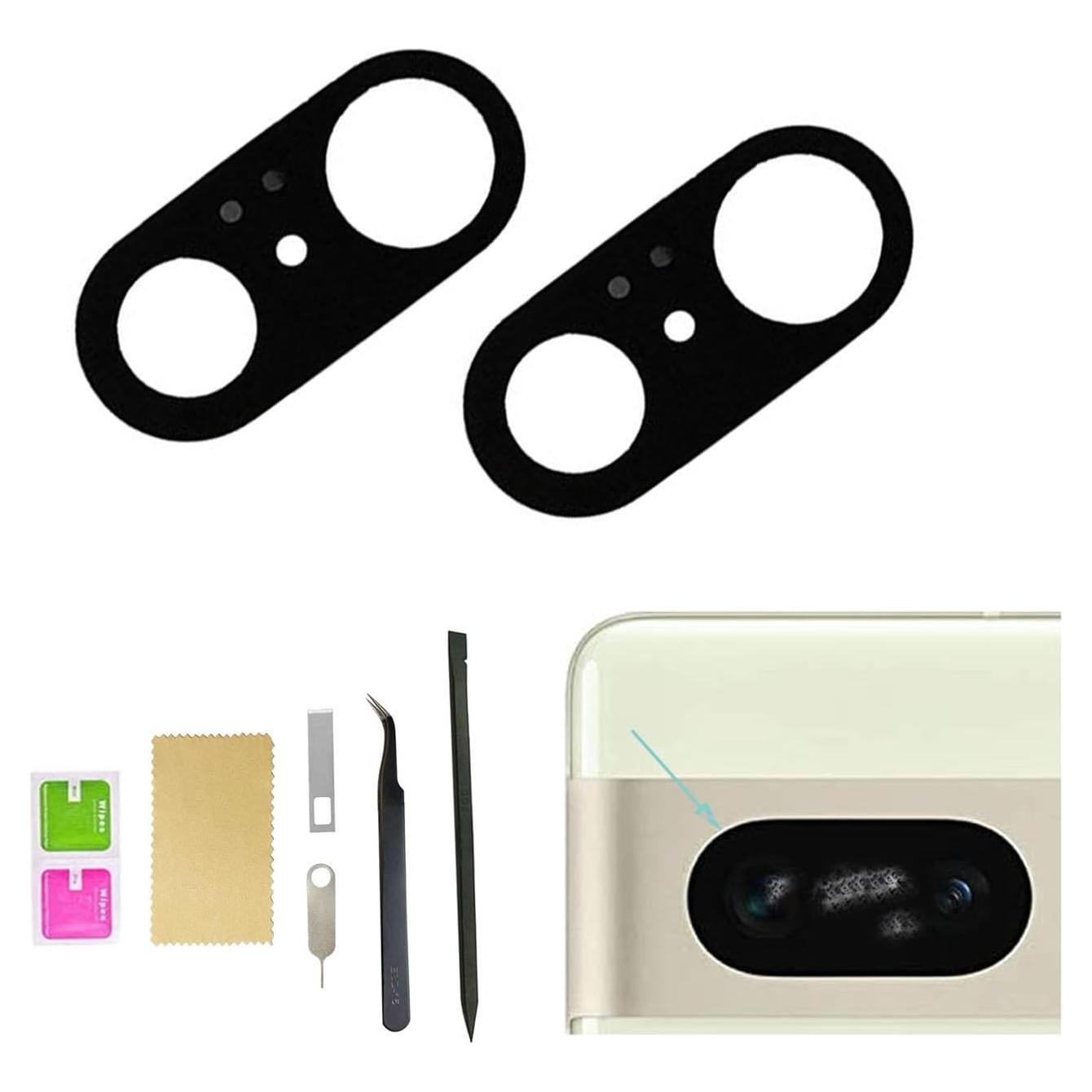 Kits de Reemplazo de Cristal de Cámara Trasera Google Pixel 7 - Paquete de 2