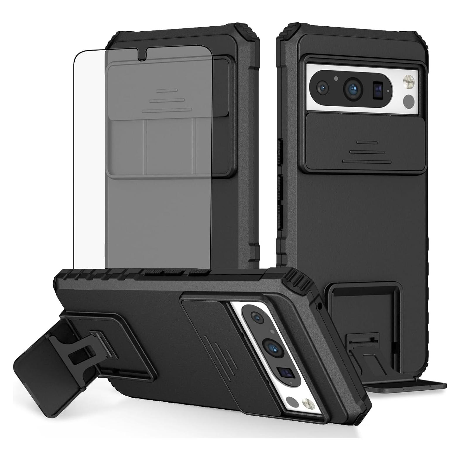 Funda Asuwish para Google Pixel 8 Pro con protector y soporte