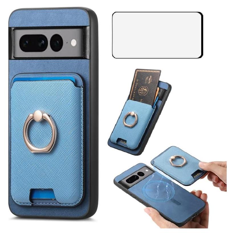 Funda Asuwish para Google Pixel 7 Pro con Cartera y Protector