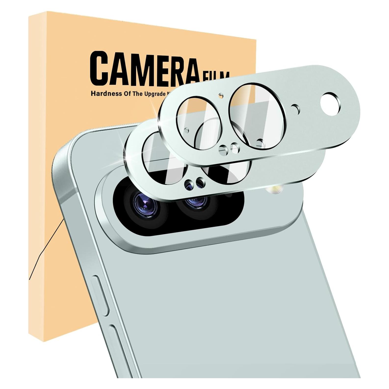 Protector de Lente de Cámara Google Pixel 9 - 2 Unidades Vidrio Templado