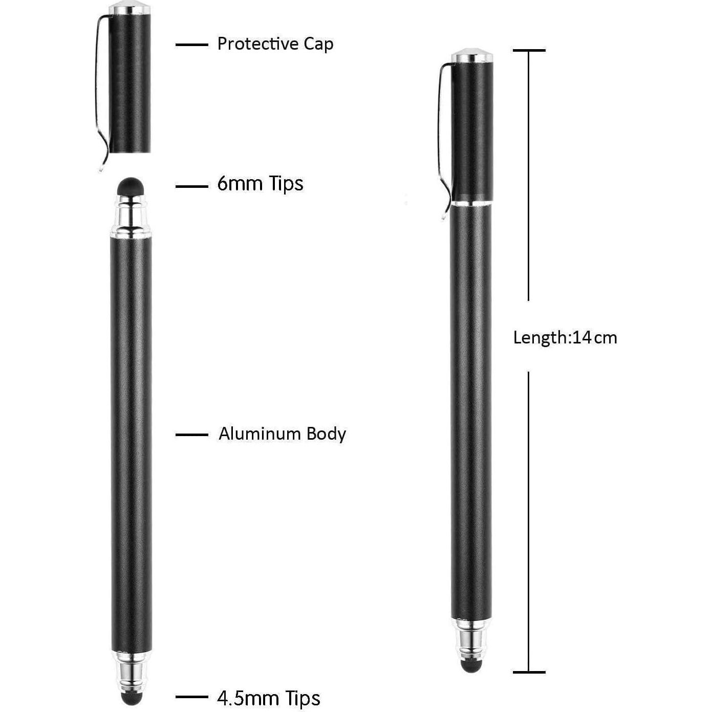 Bolígrafo Stylus Fonus para Pantalla Táctil Negro 14cm
