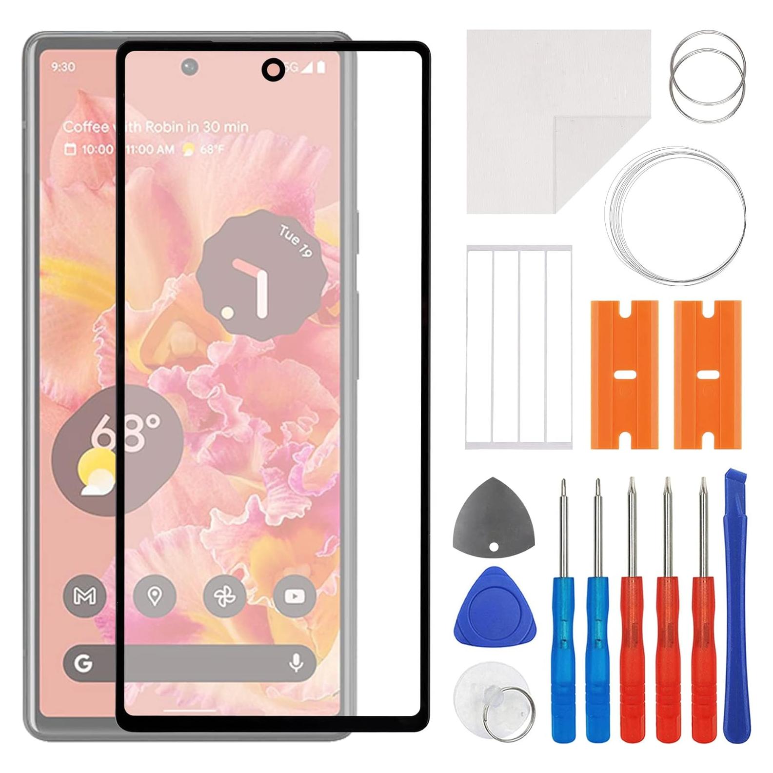 Panel de Cristal Frontal Reemplazo Google Pixel 6 + Kit de Reparación