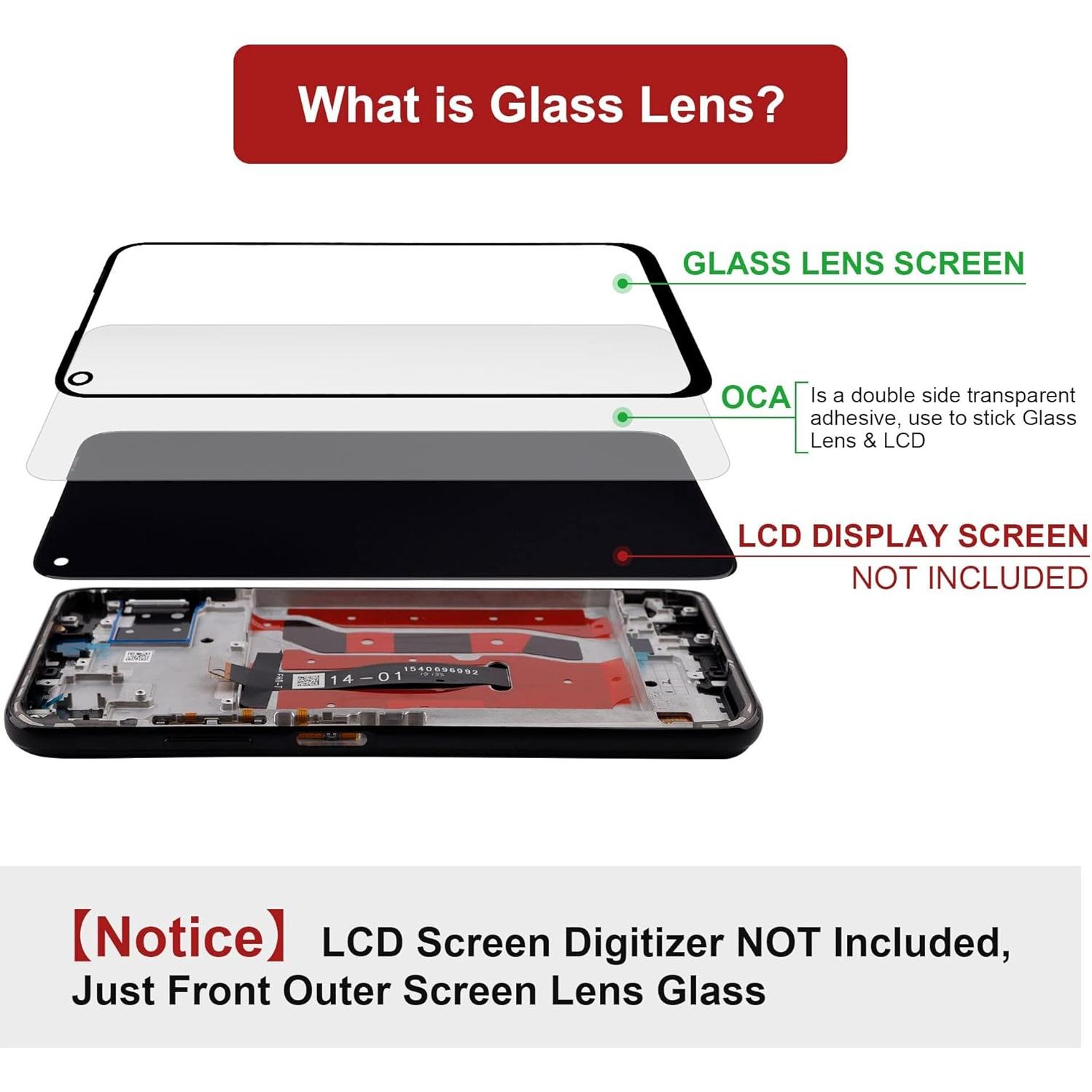 Panel de Cristal Frontal Reemplazo Google Pixel 6 + Kit de Reparación