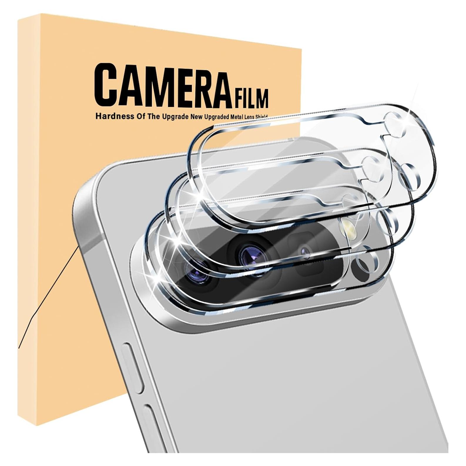 Paquete de 3 Protectores de Lente de Cámara Google Pixel 9 Pro