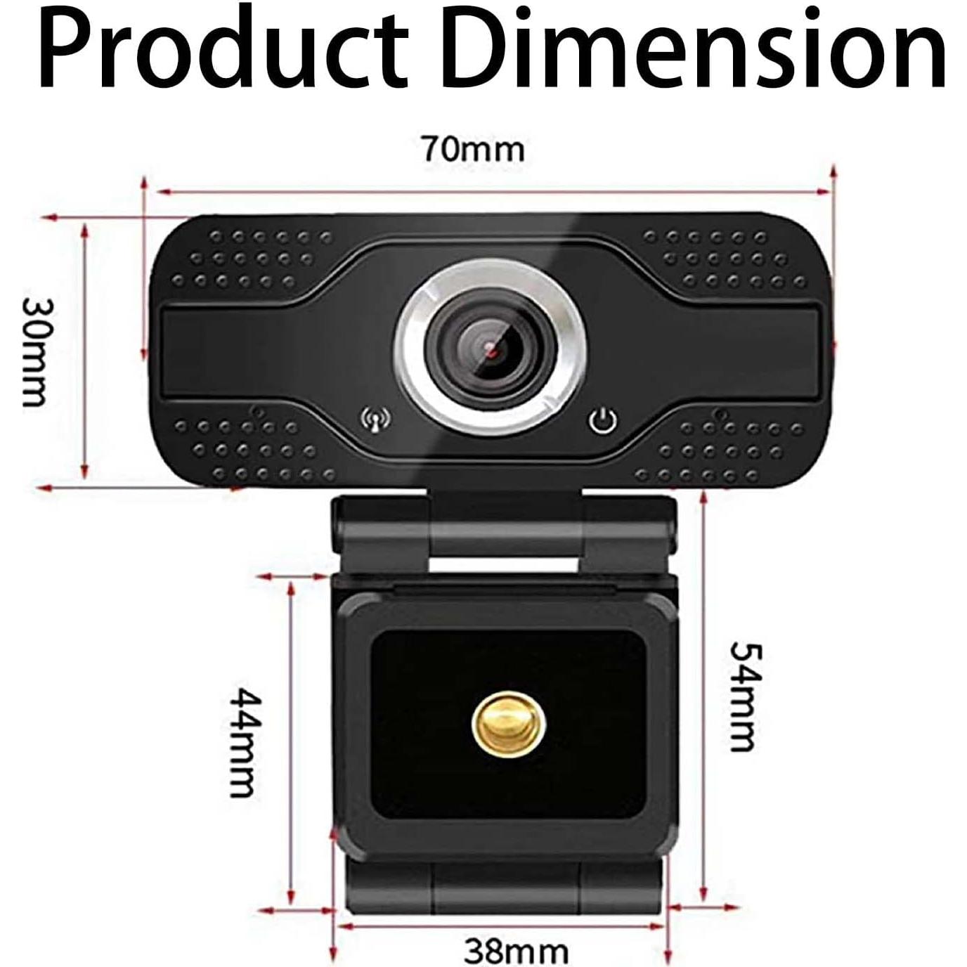 Cámara Web 2K QHD Jinpei con Micrófono y Tapa de Privacidad