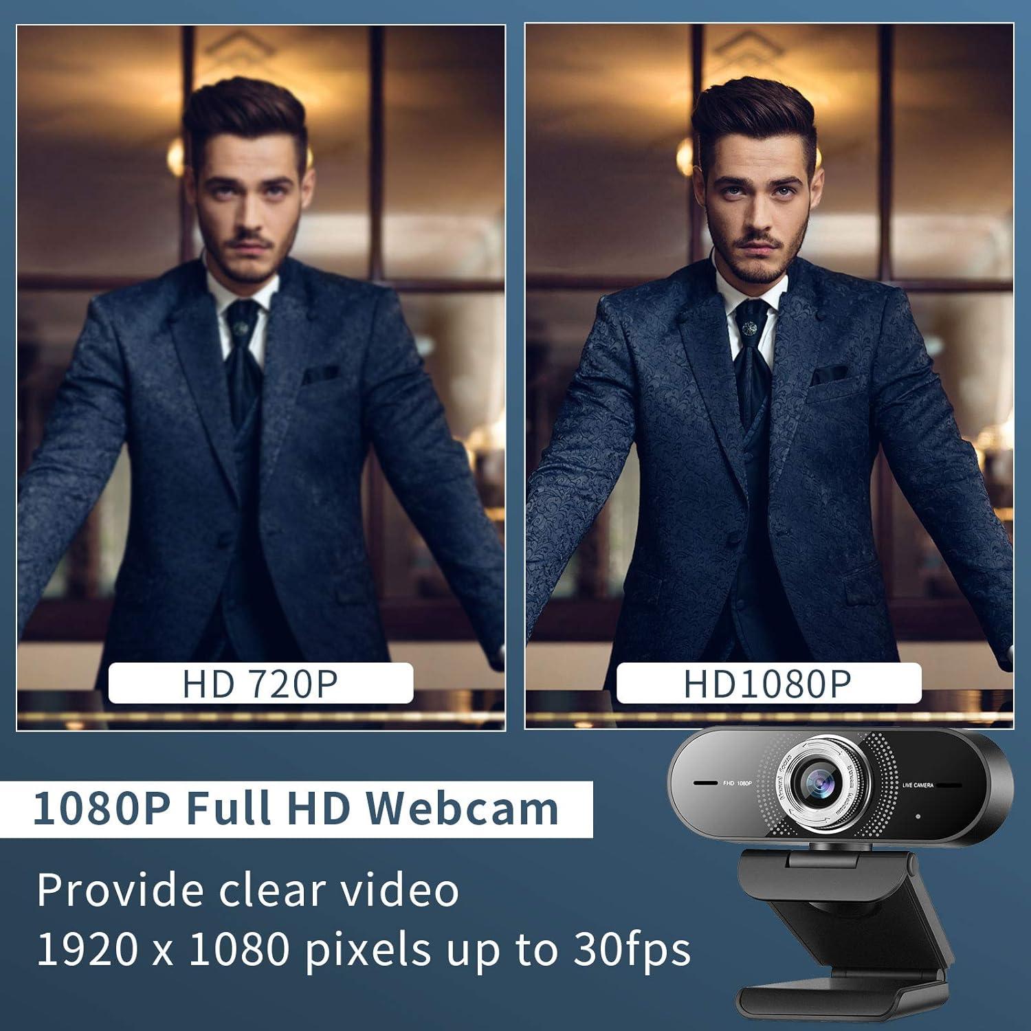 Cámara Web 1080P Angetube con Micrófono y Gran Angular