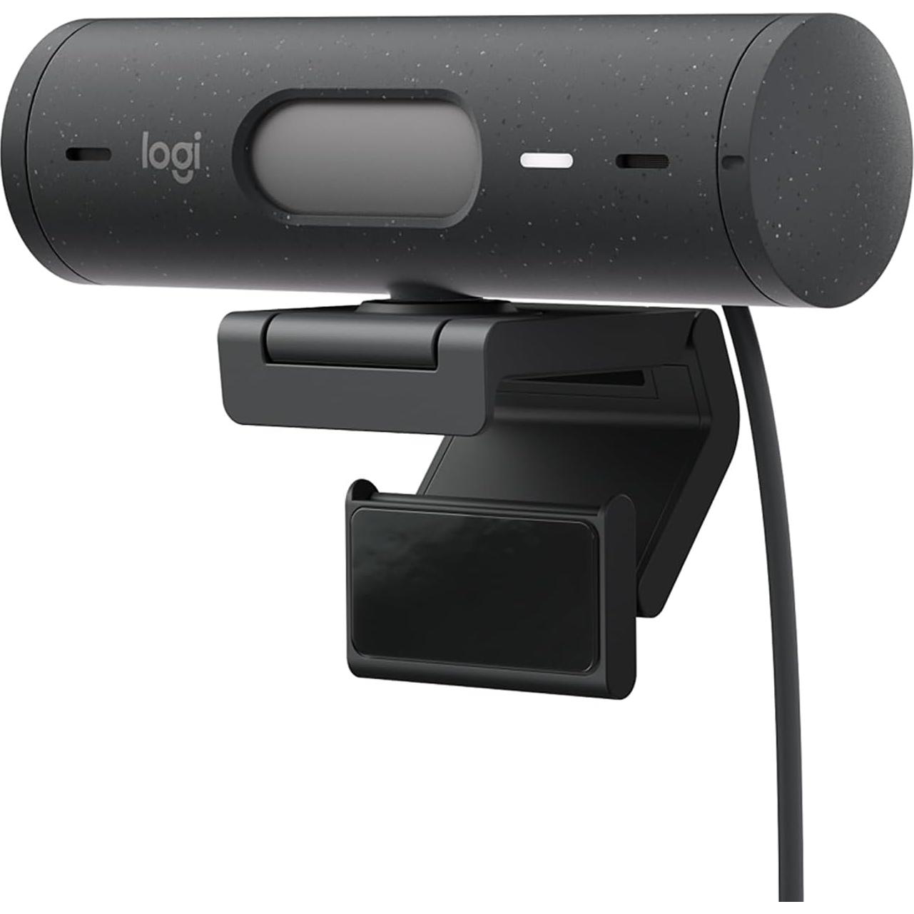 Webcam Logitech Brio 500 Full HD con Micrófonos y Luz