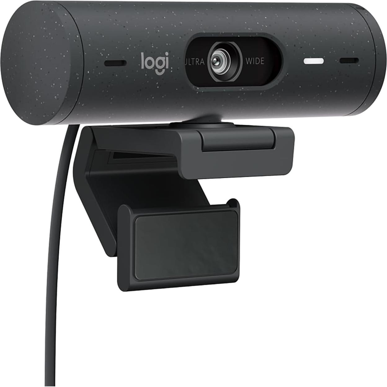 Webcam Logitech Brio 500 Full HD con Micrófonos y Luz