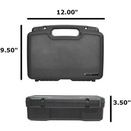 Casematix Hard Shell Camera Case Compatible with Mevo Start Live Streaming Camera, Shotgun Mic and Accessories in Custom Foam, Includes Carrying Case Only