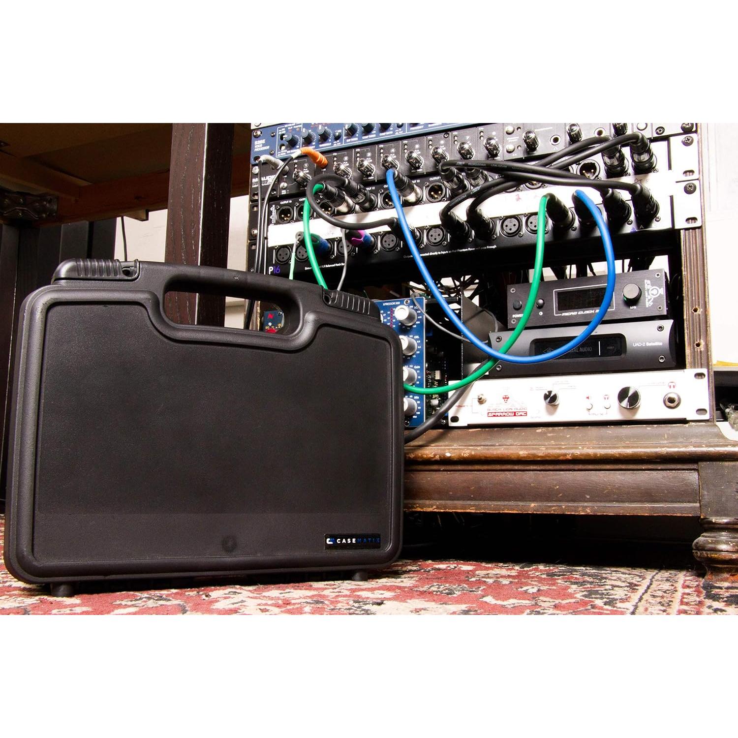 Casematix Hard Shell Camera Case Compatible with Mevo Start Live Streaming Camera, Shotgun Mic and Accessories in Custom Foam, Includes Carrying Case Only