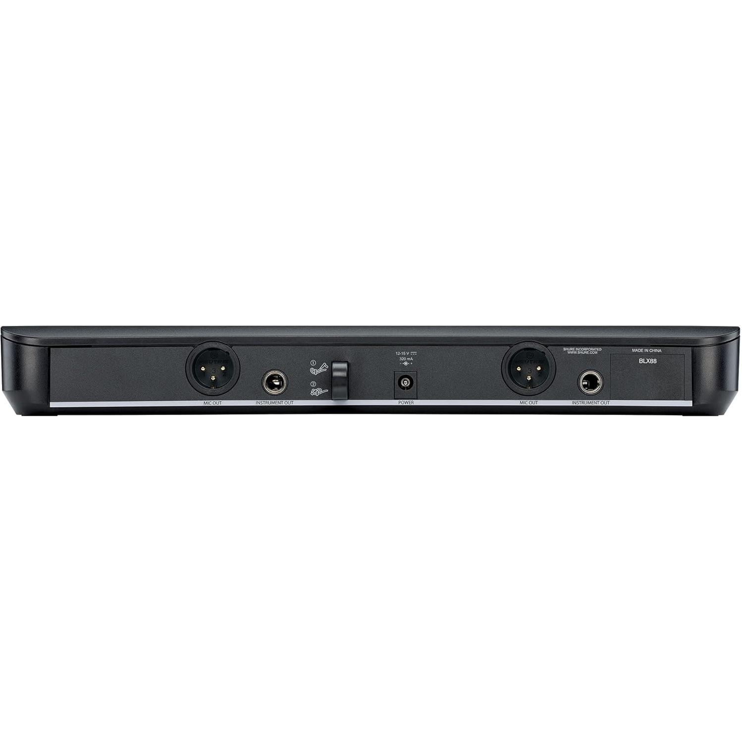 Sistema de micrófono inalámbrico Shure BLX288 PG58 - 2 micrófonos