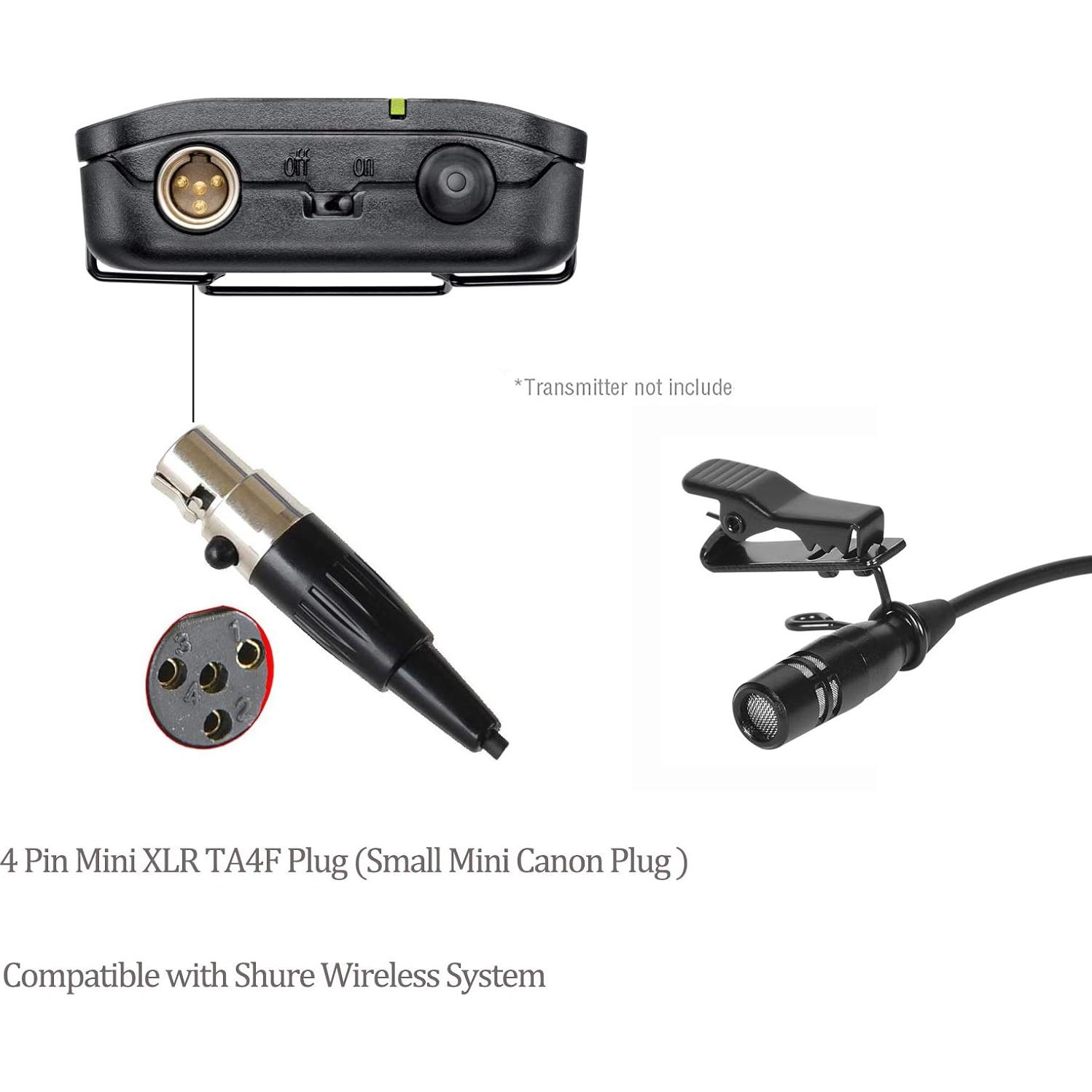 Micrófono Lavalier Sujeetec SJ-B02 Condensador Unidireccional