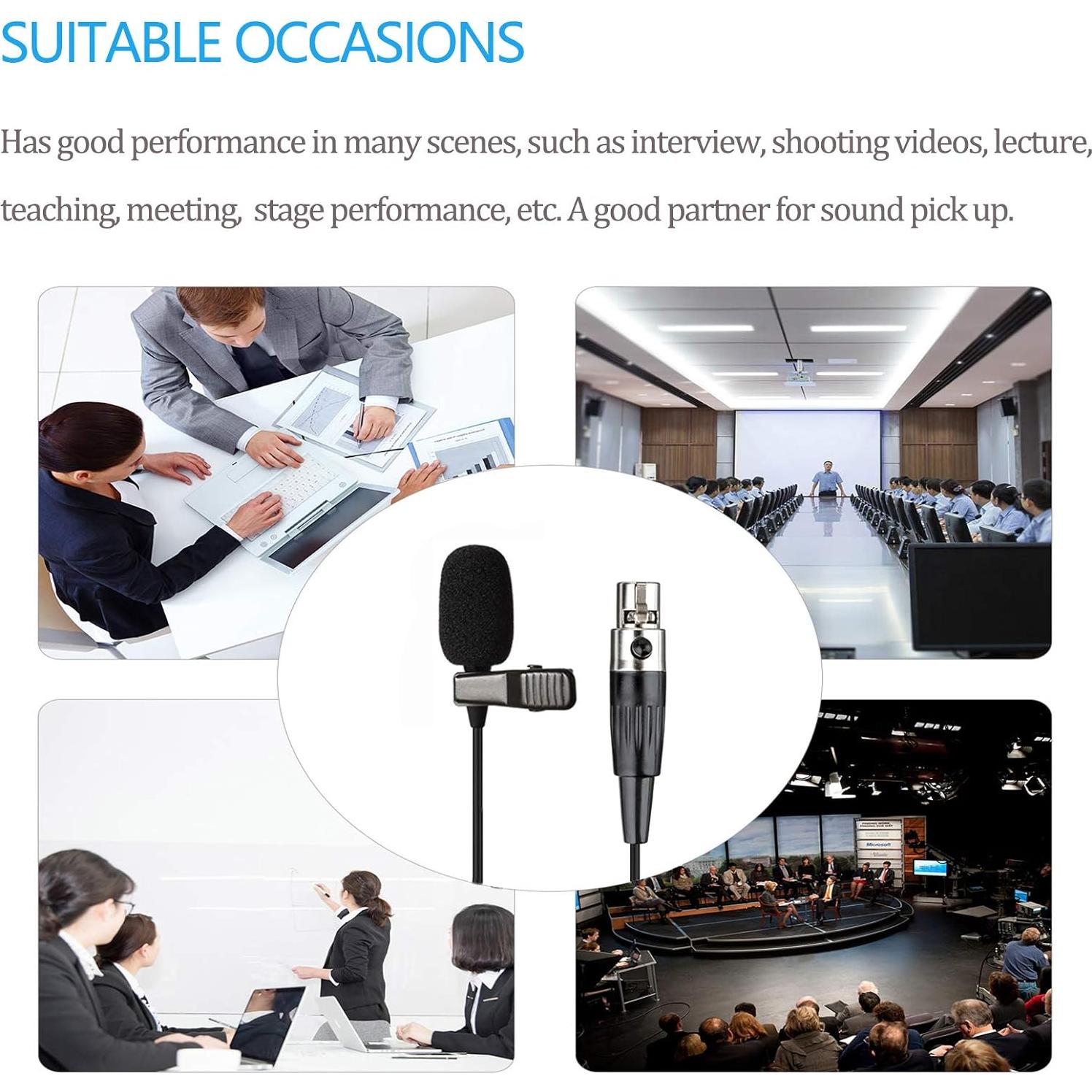 Micrófono Lavalier Sujeetec SJ-B02 Condensador Unidireccional