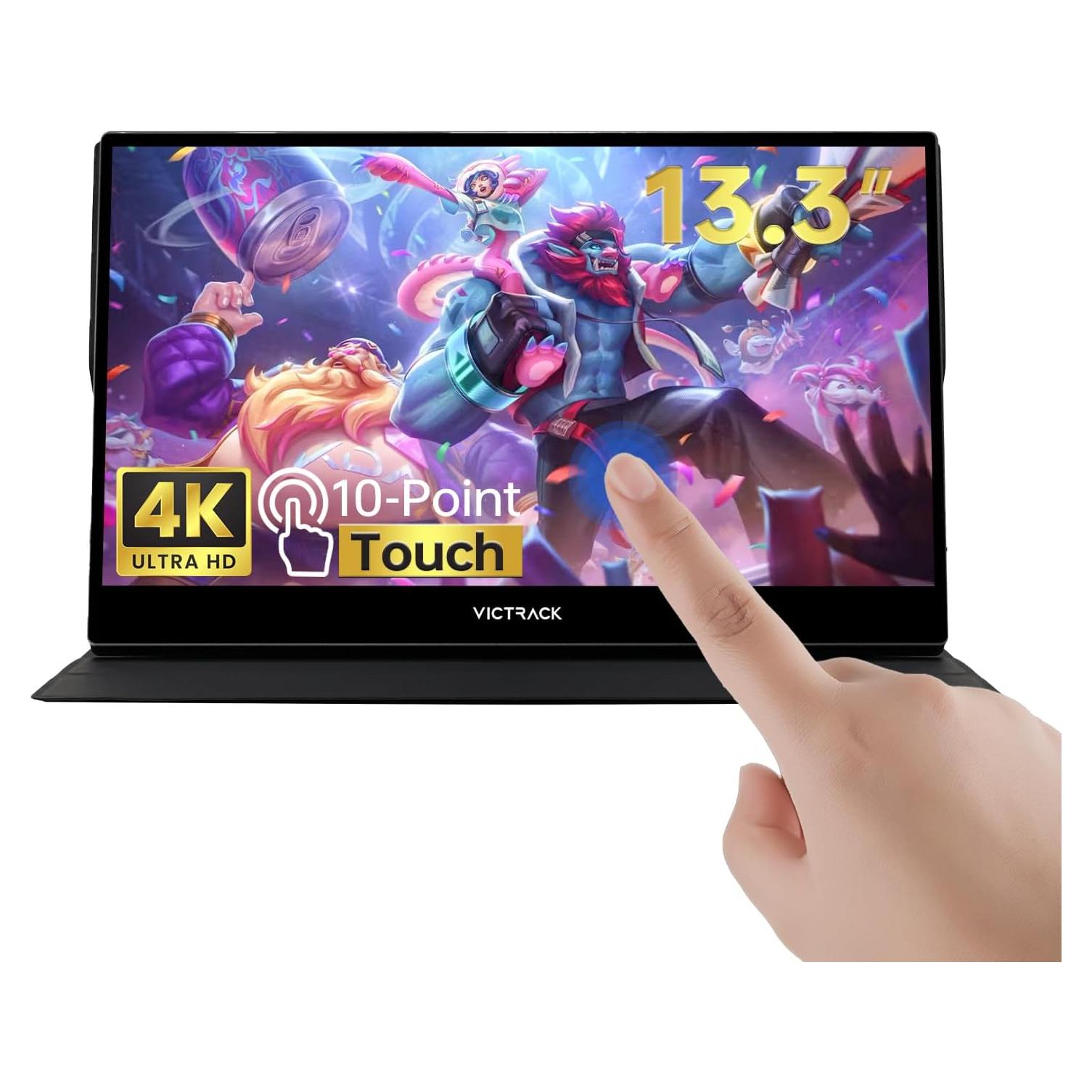 Monitor Portátil 4K Victrack 13.3" UHD para Juegos
