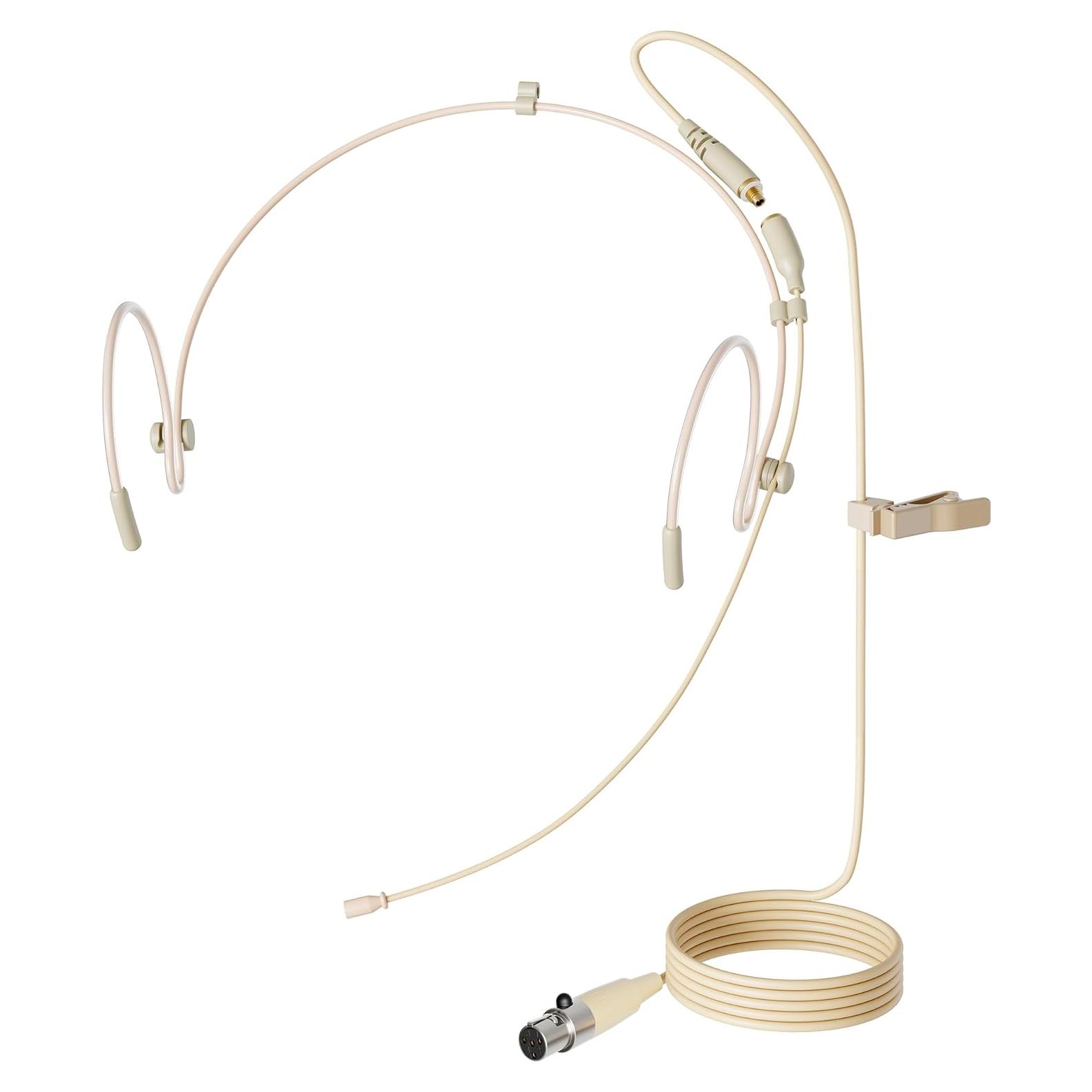 Micrófono de Diadema JK MIC-J 071S Omnidireccional Beige