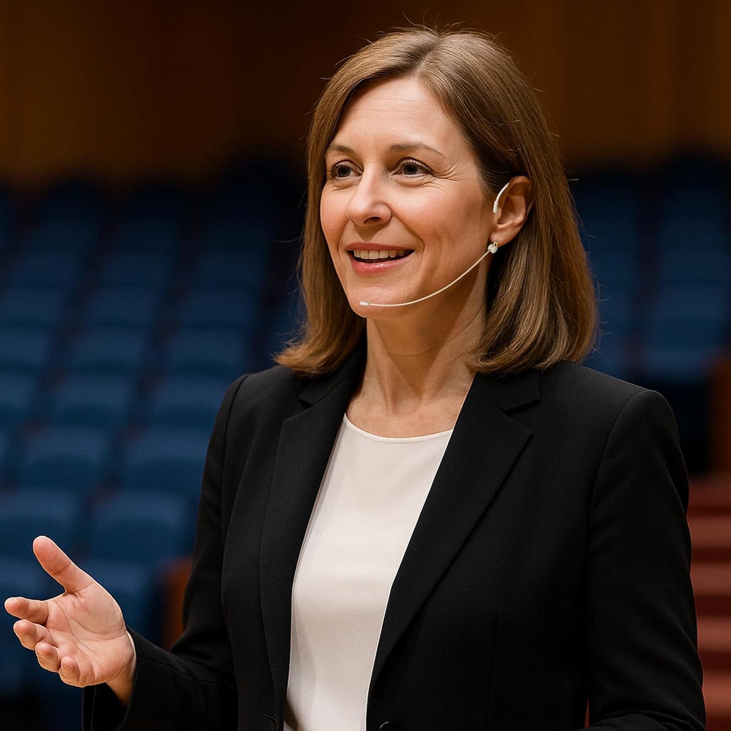 Micrófono de Diadema JK MIC-J 071S Omnidireccional Beige