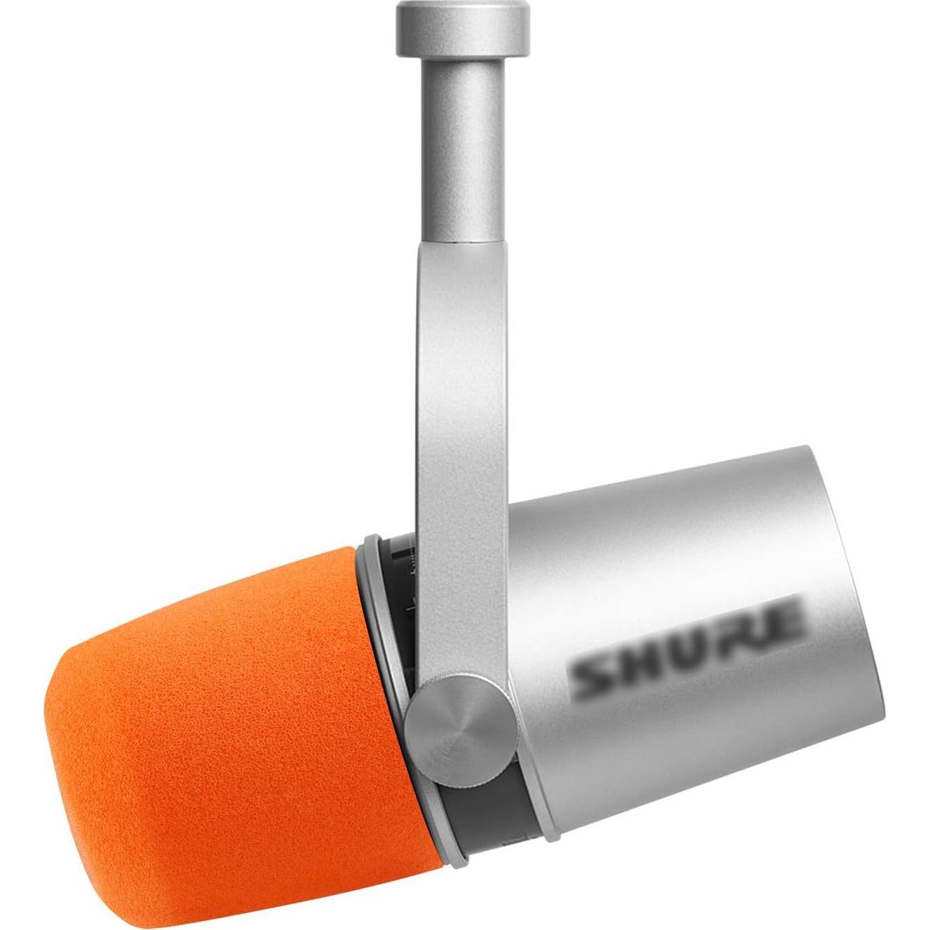 Funda de Espuma Naranja MV7 para Micrófono Shure MV7 MV7X