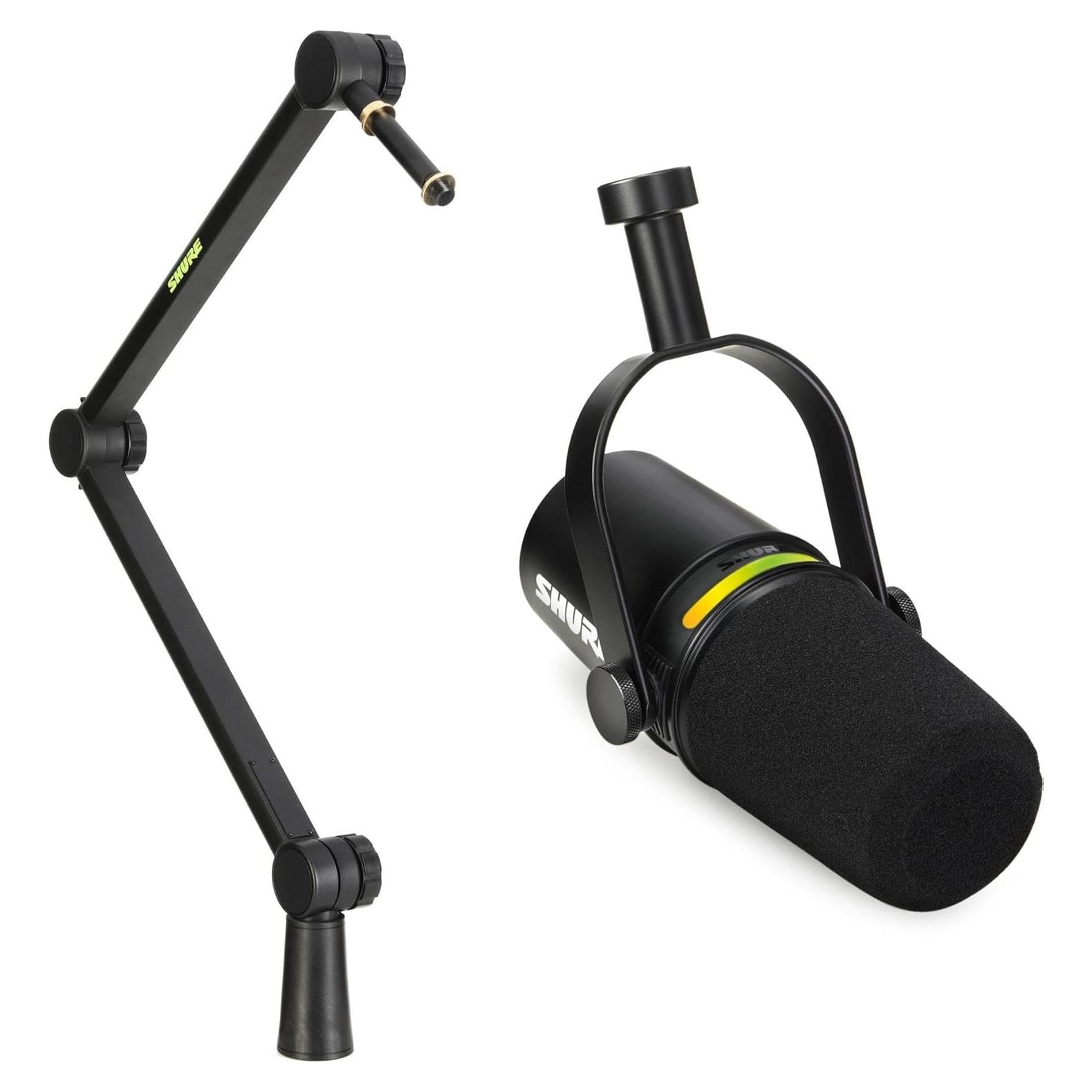 Micrófono Híbrido Shure MV7+ para Podcast y Streaming - Negro