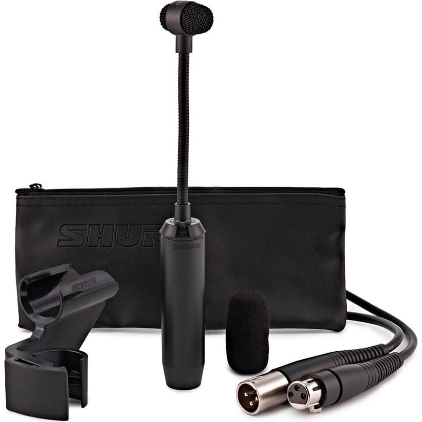 PGA98D Condenser Microphone - with Cardioid Pick-up Pattern,Condenser Gooseneck Drum Microphone with AP98DM Drum Mount (PGA98D-XLR)