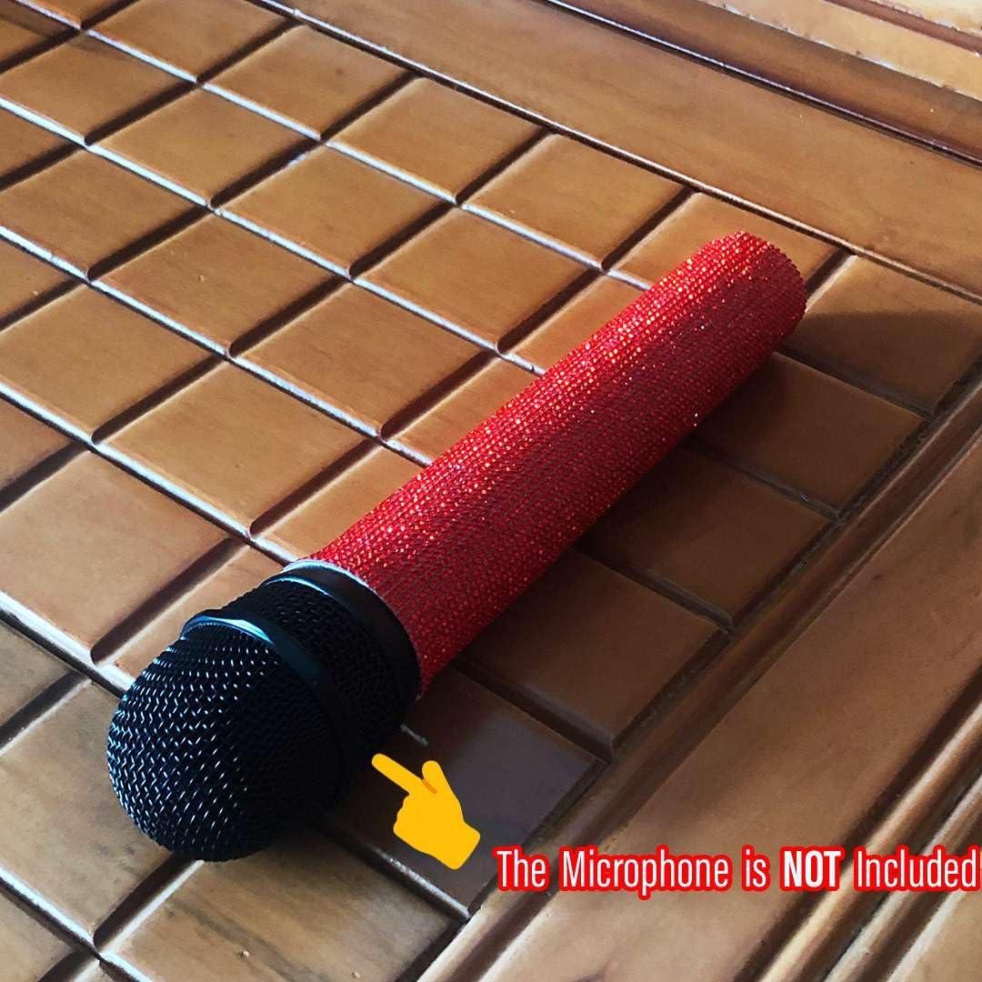 Funda de micrófono roja Sparkle RhymKawa para micrófonos inalámbricos