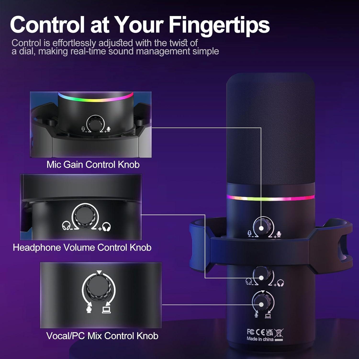 Micrófono Dinámico USB/XLR Socodox WM8 con Brazo Articulado