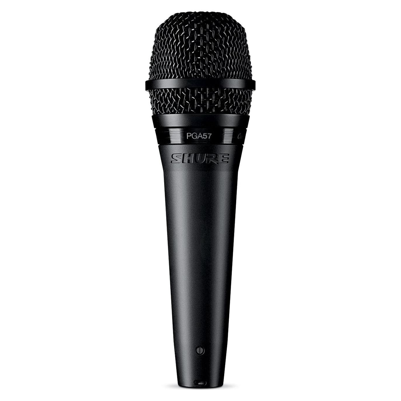 PGA57 Dynamic Microphone - Professional Quality Instrument Mic with Cardioid Pick-up Pattern, 3-in XLR Connector, 15' XLR-to-XLR Cable, Stand Adapter and Zipper Pouch, (PGA57-XLR)