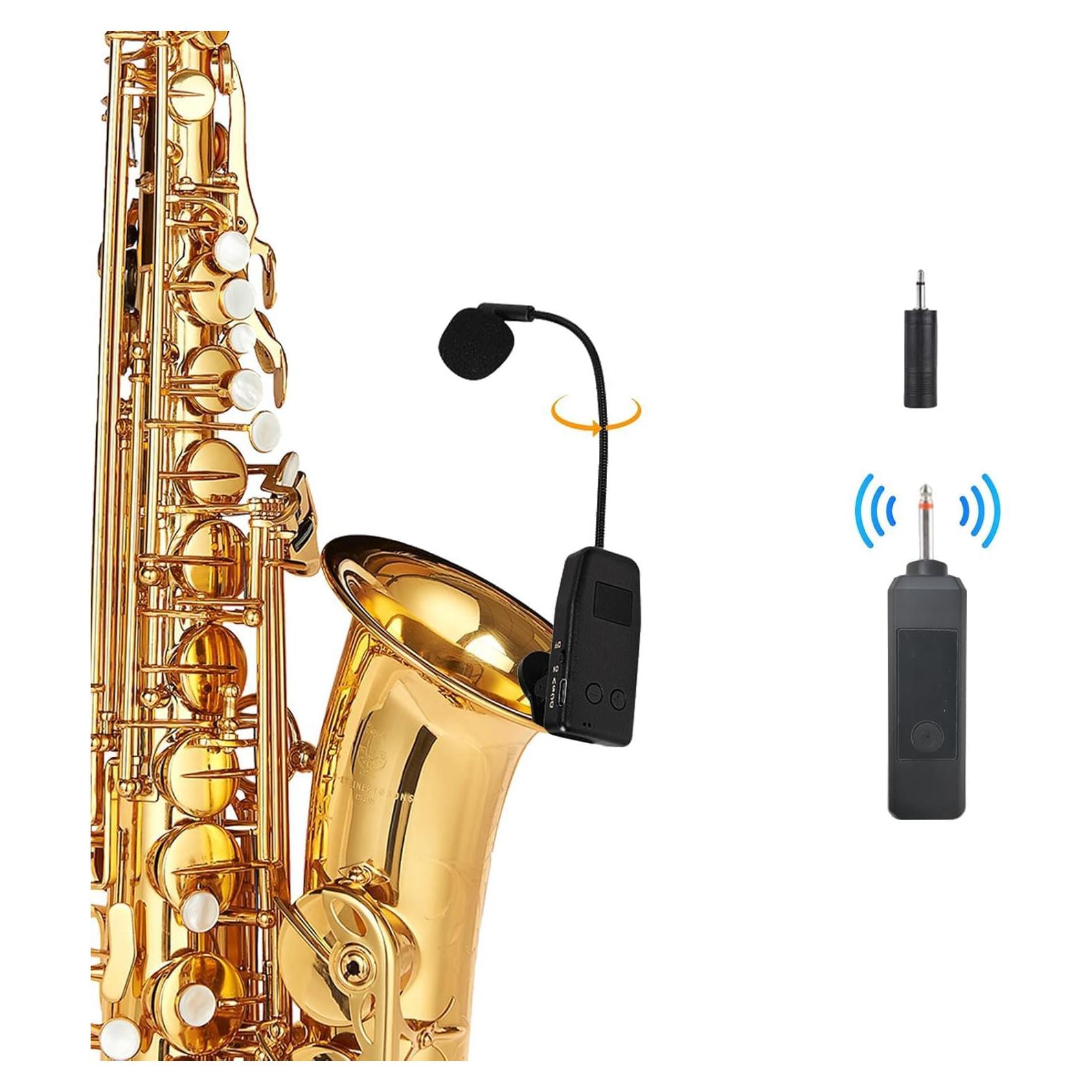Sistema de micrófono inalámbrico MICVISTA para saxofón