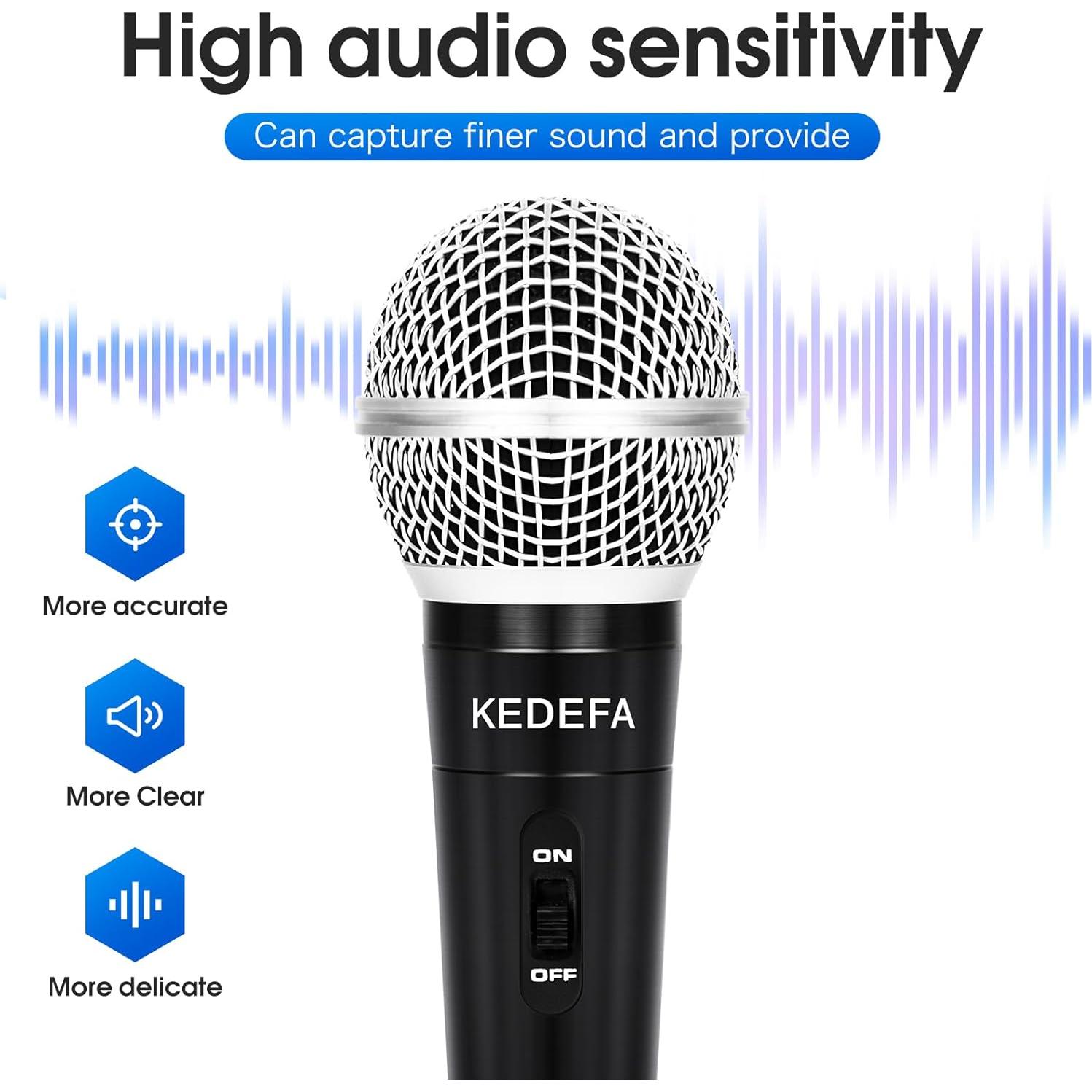 Micrófono de Karaoke de Mano KEDEFA KM88 Super Cardioide