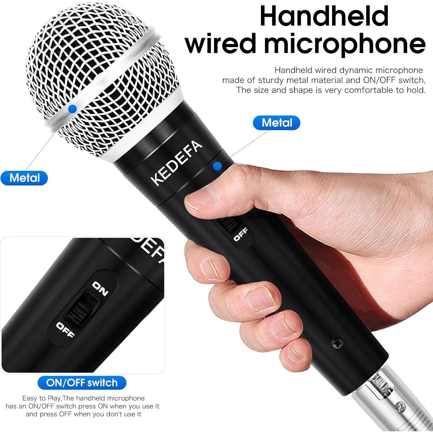 Micrófono de Karaoke de Mano KEDEFA KM88 Super Cardioide