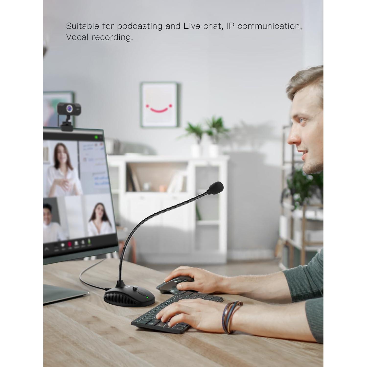 Micrófono USB de Condensador FIFINE K054 para PC y Laptop