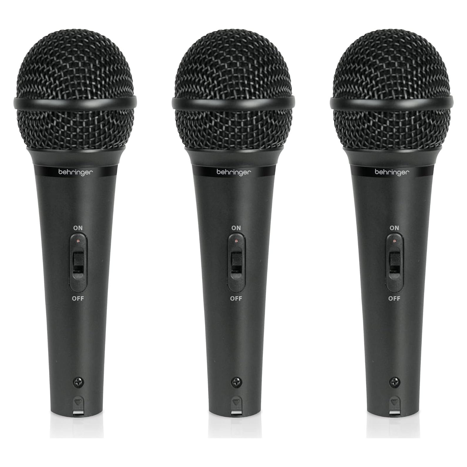 Micrófonos Dinámicos Behringer XM1800S - Paquete de 3