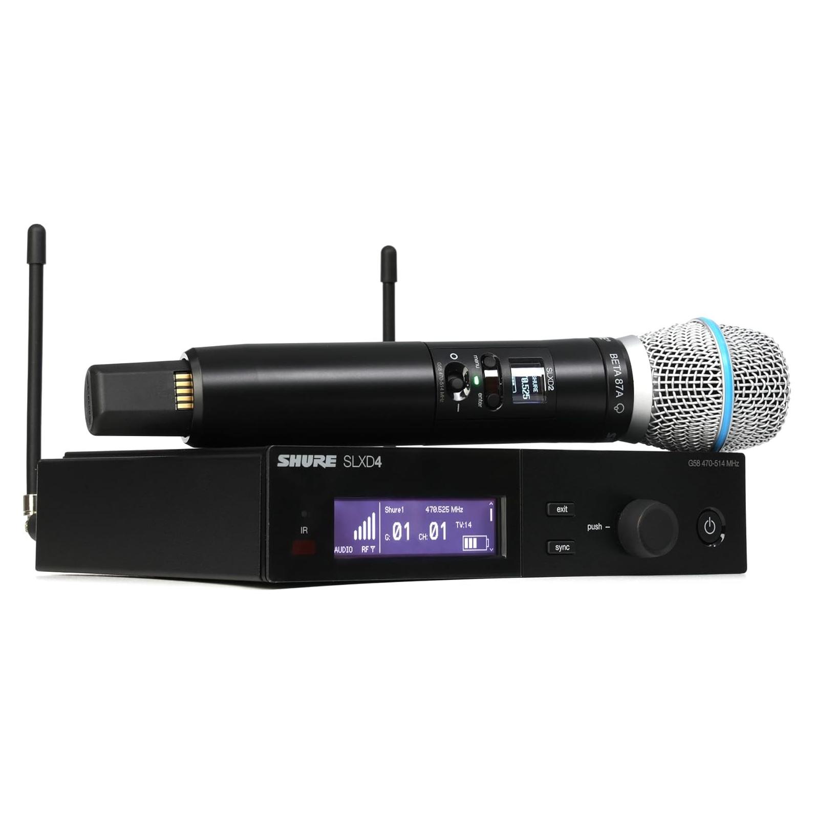 Sistema Micrófono Inalámbrico Shure SLXD24/B87A - Digital 24 bits