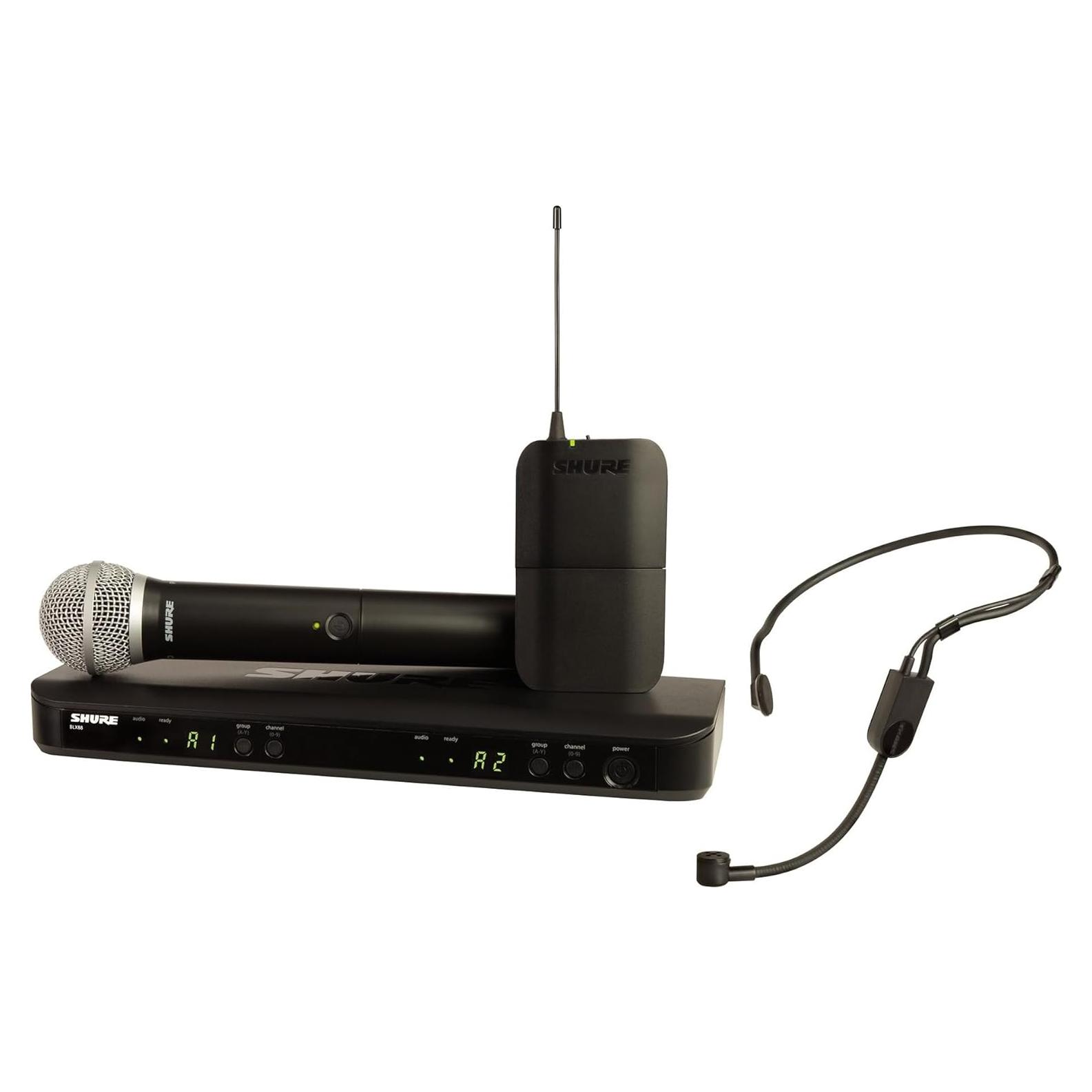 Sistema de micrófono inalámbrico Shure BLX1288/P31 - 14h batería, 100m alcance