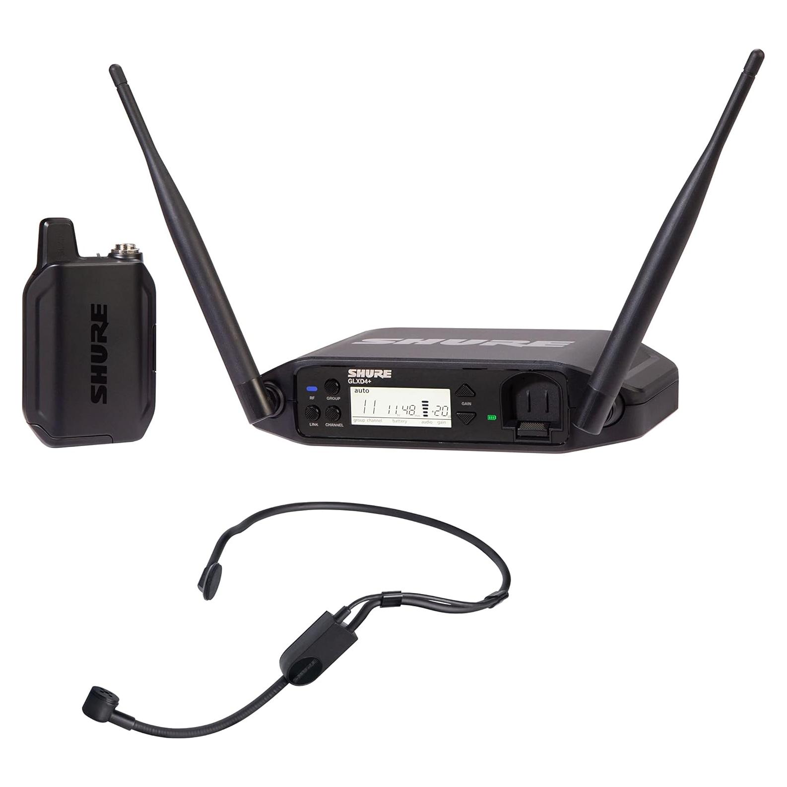 Micrófono Inalámbrico Shure GLXD14+ con Diadema PGA31 - 12h Batería