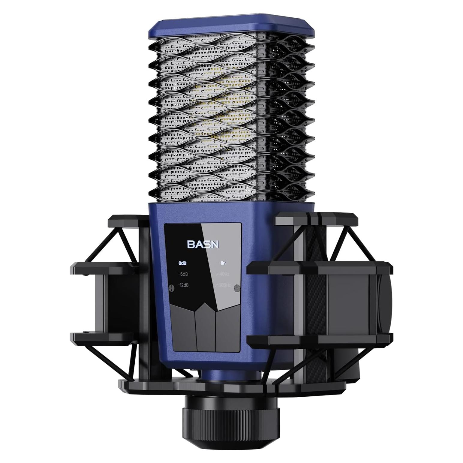 Micrófono de Condensador XLR BASN BMS2 Cardioide Azul